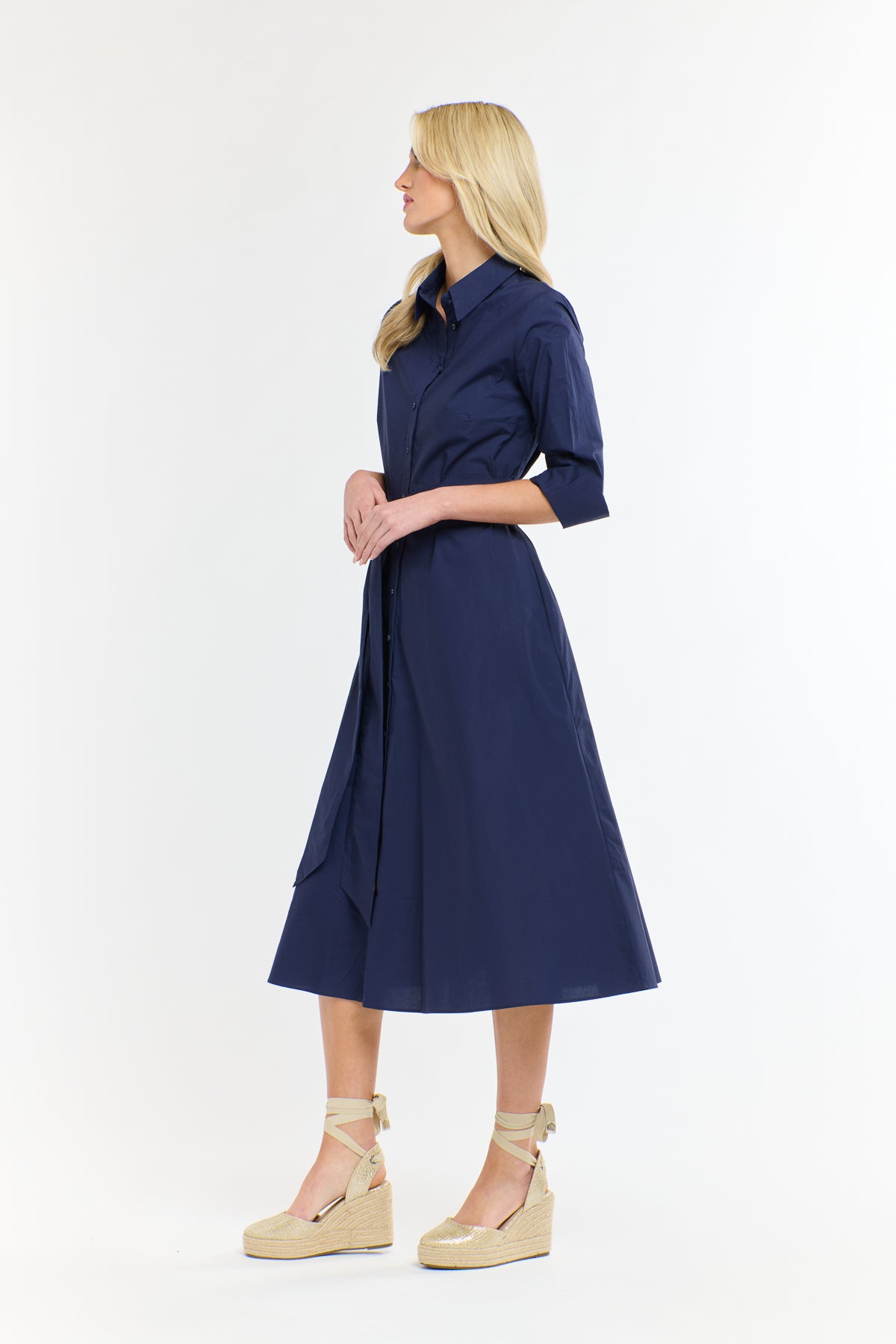 GRACE SHIRTDRESS NAVY