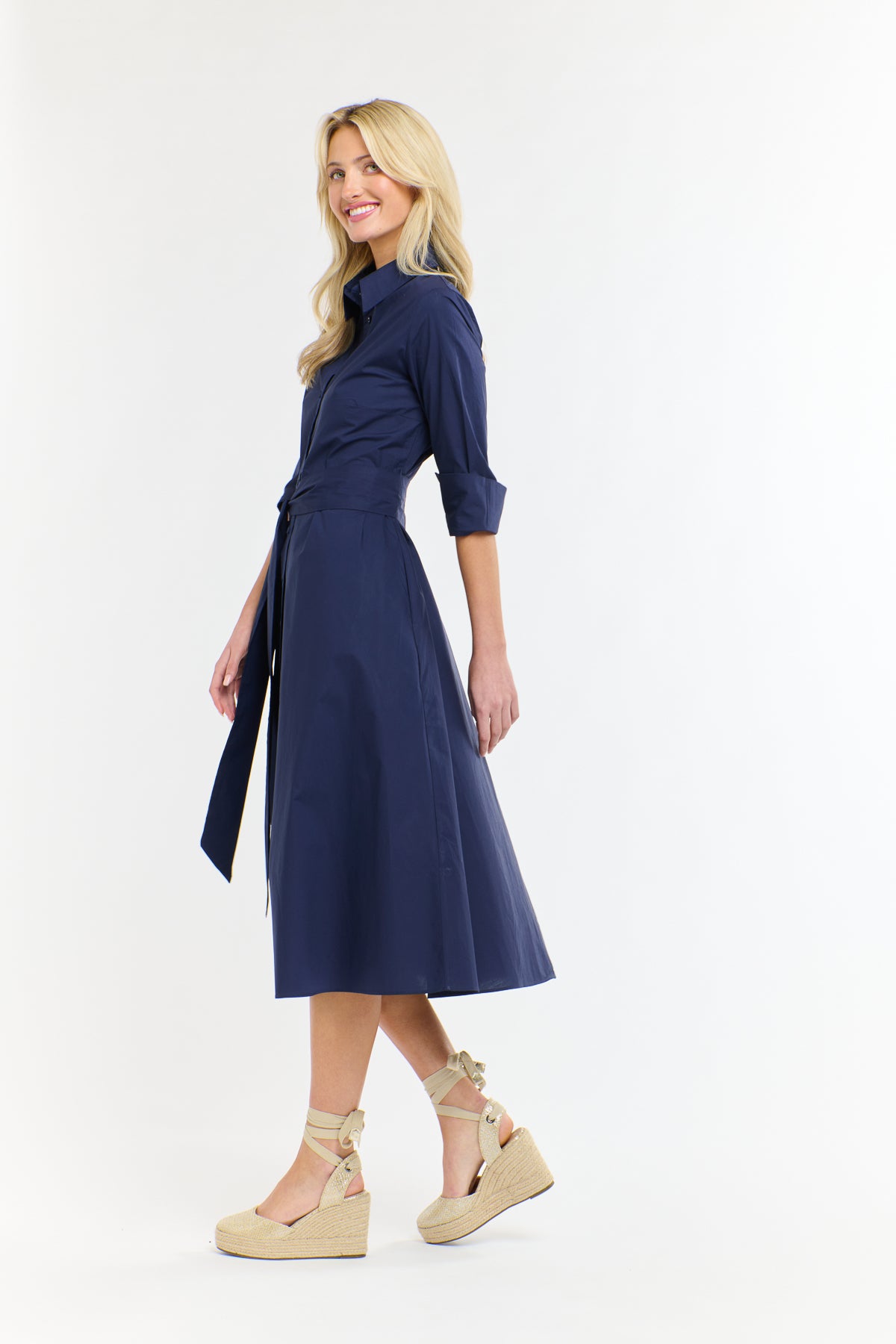 GRACE SHIRTDRESS NAVY