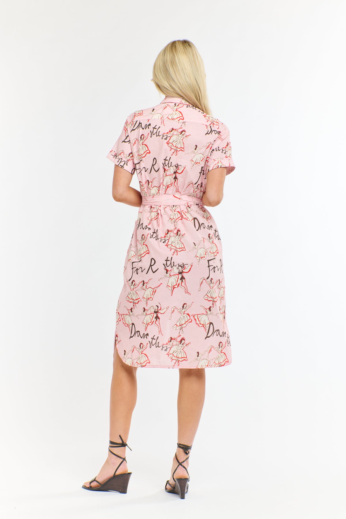MARLO POCKET SHIRTDRESS BALLET PINK