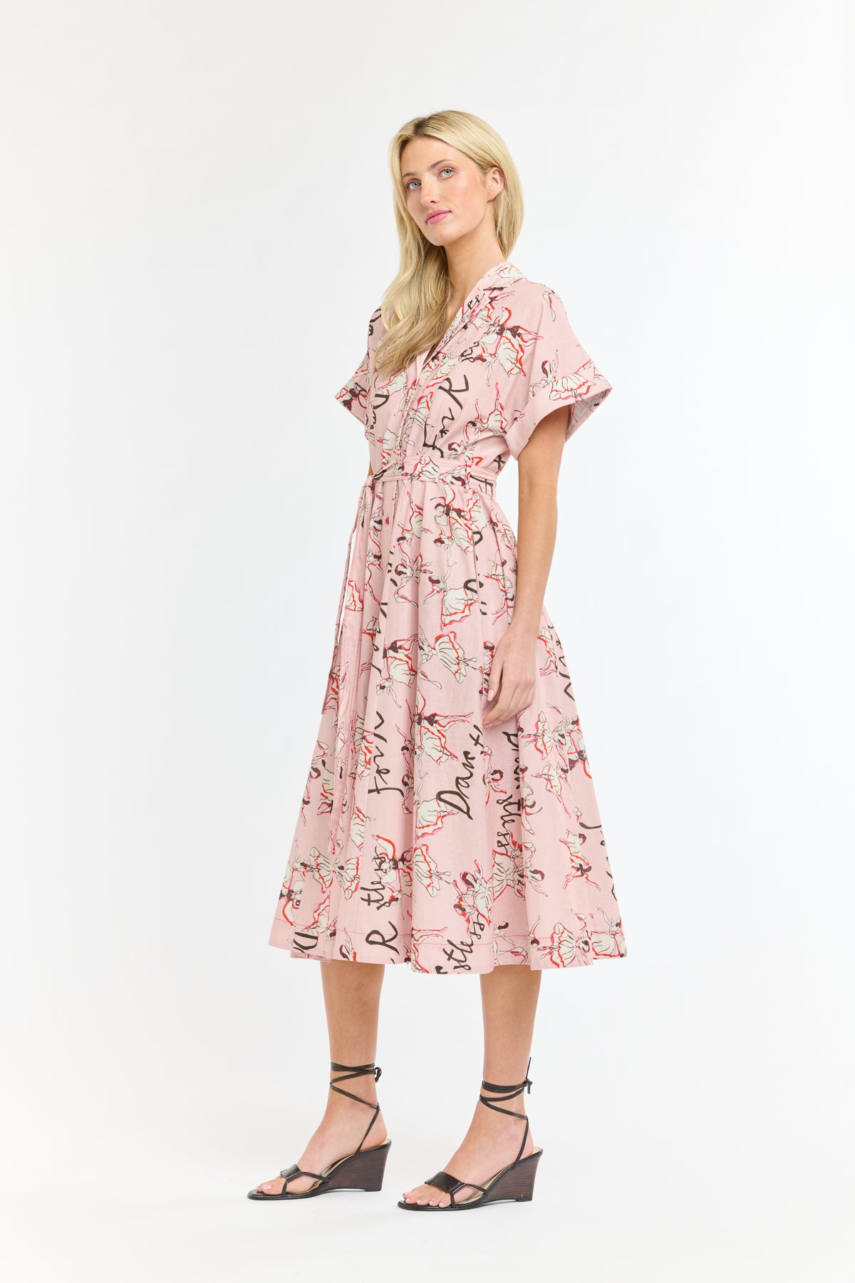 ANTOINETTE SHORTSLEEVE DRESS BALLET PINK