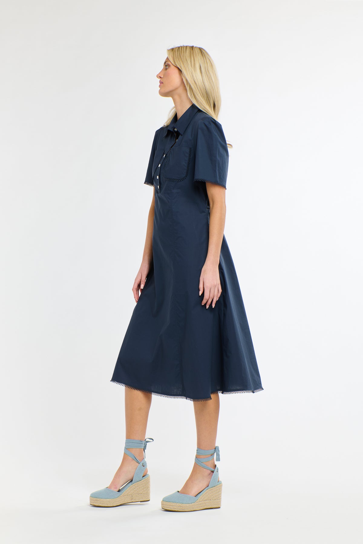 PICNIC POCKET DRESS NAVY