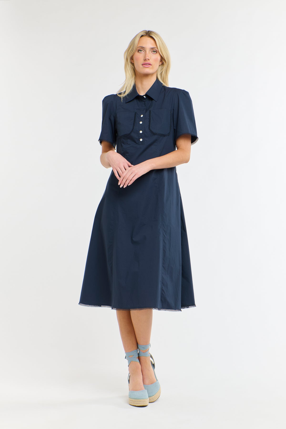 PICNIC POCKET DRESS NAVY