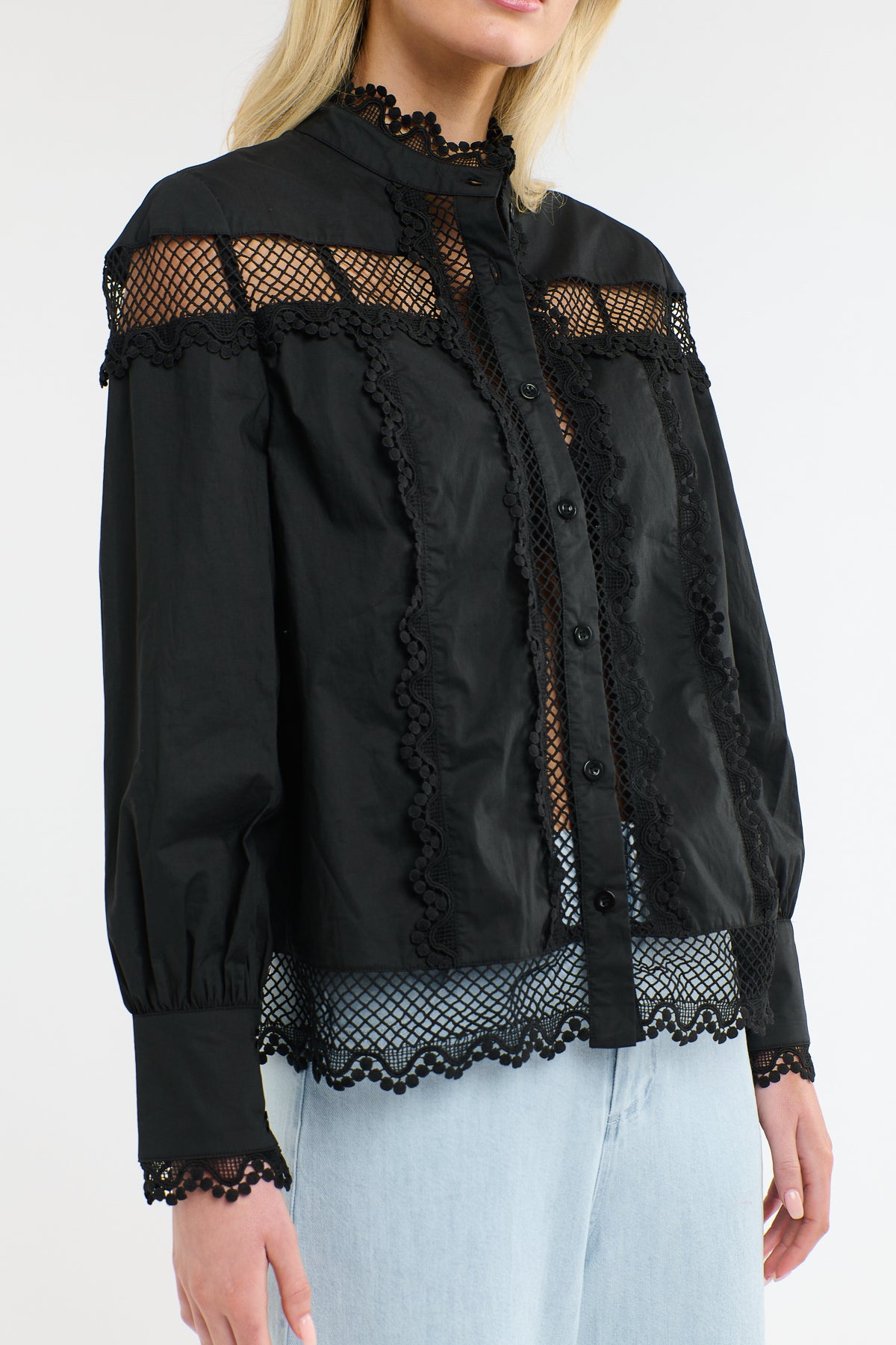 VICTORIA BLOUSE LICORICE