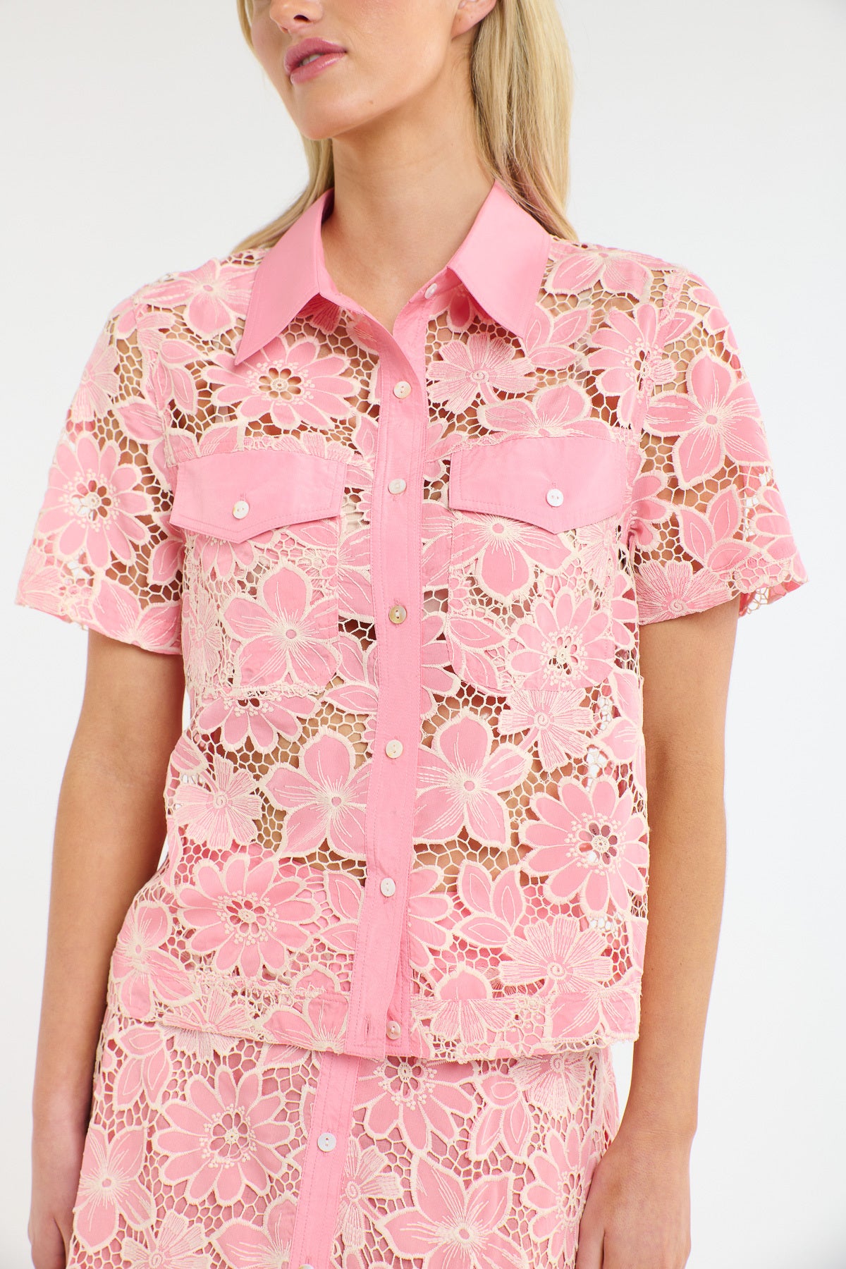 DAPHNE S/S JACKET CARNATION PINK