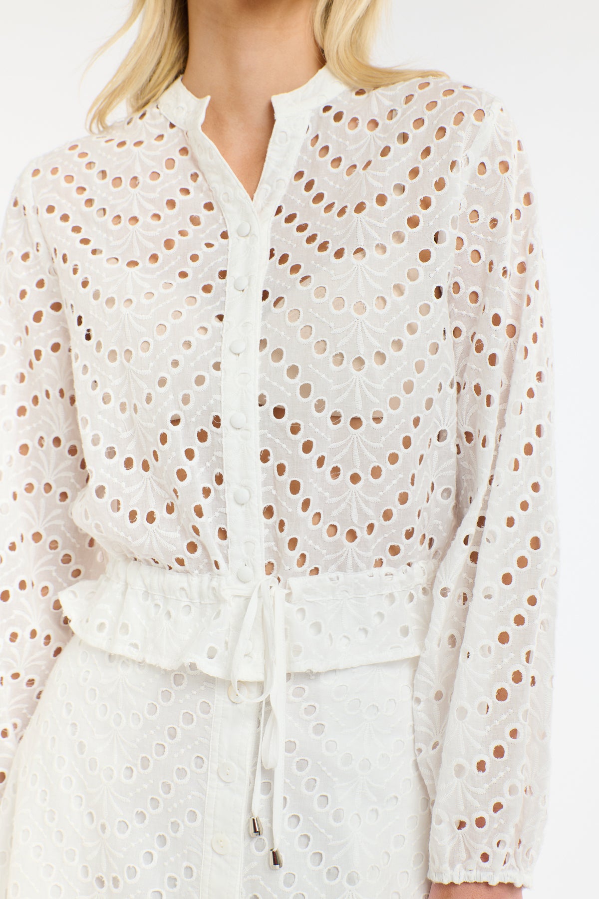 WILDEST DREAMS WHITE BLOUSE