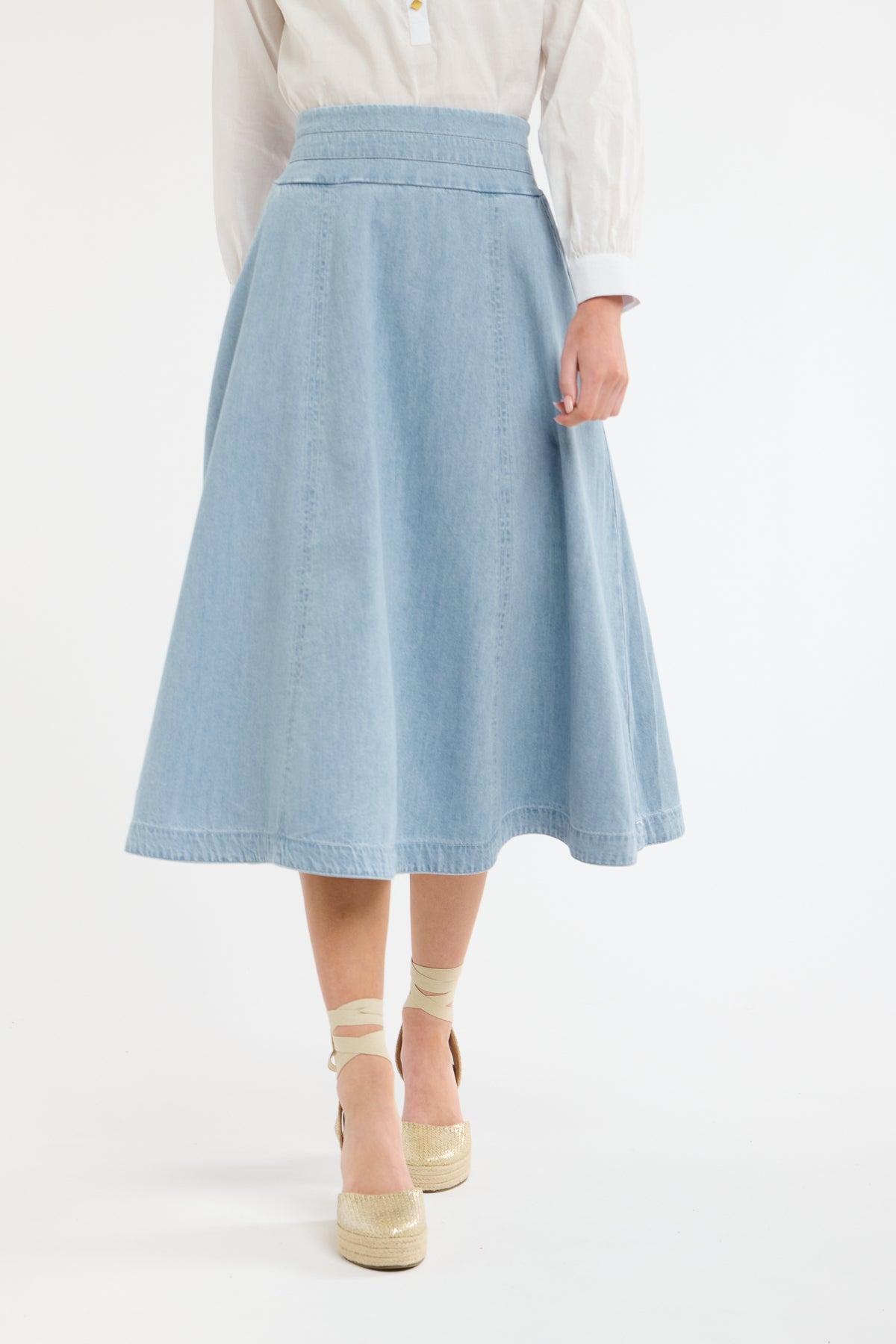DAKOTA DENIM SKIRT (LW) LIGHT WASH