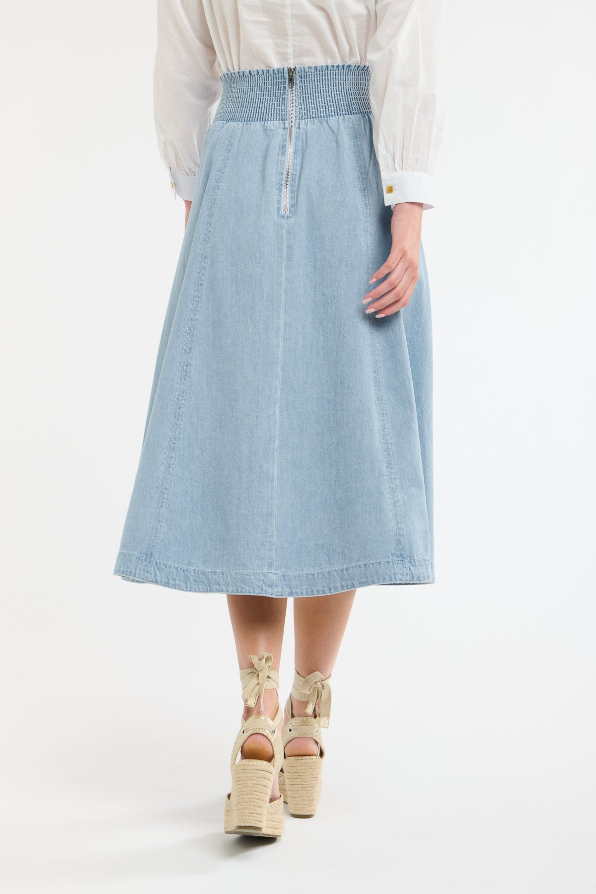 DAKOTA DENIM SKIRT (LW) LIGHT WASH