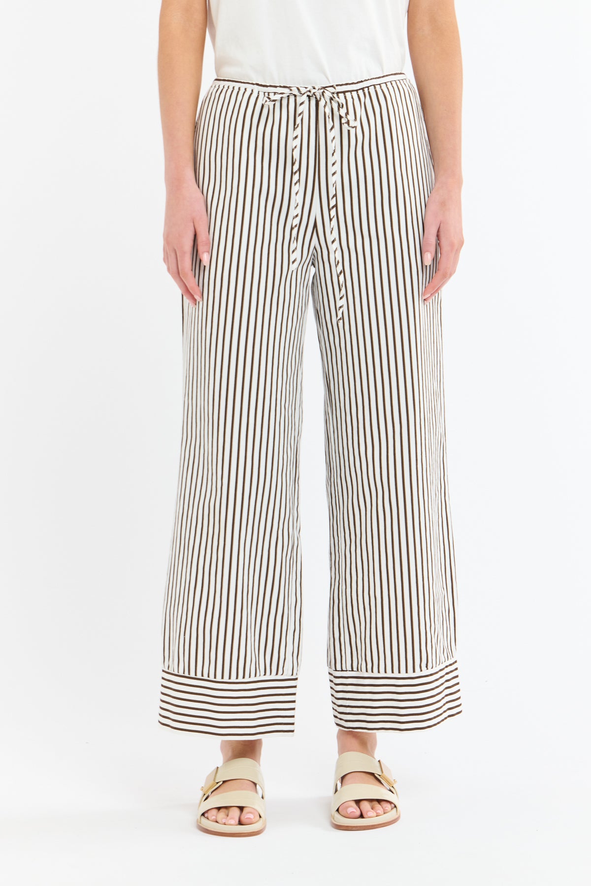 HARRISON STRIPE PANT COCOA STRIPE