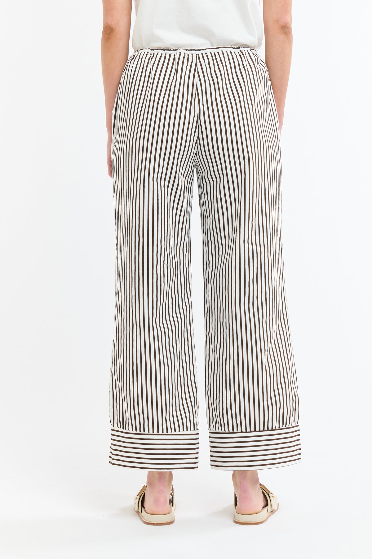 HARRISON STRIPE PANT COCOA STRIPE