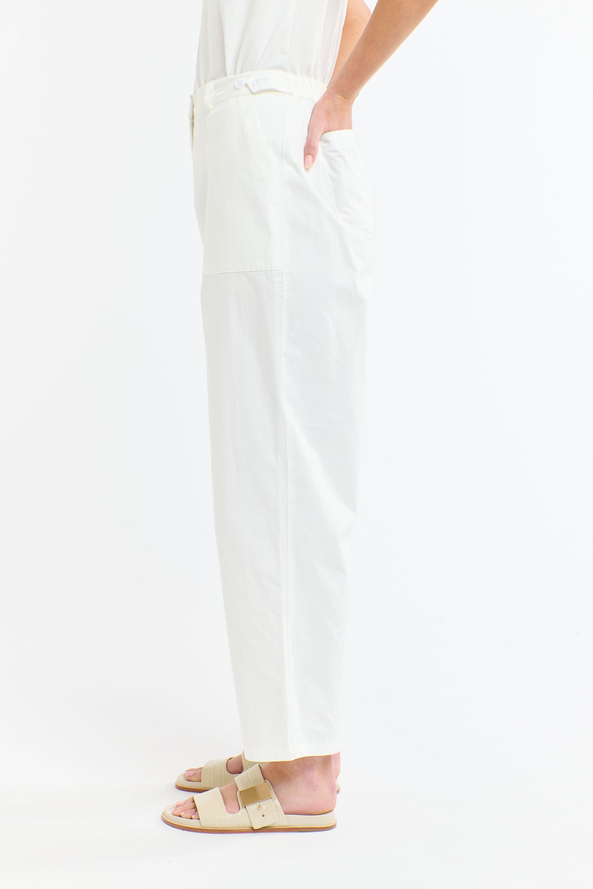 BELLE POCKET PANT WHITE