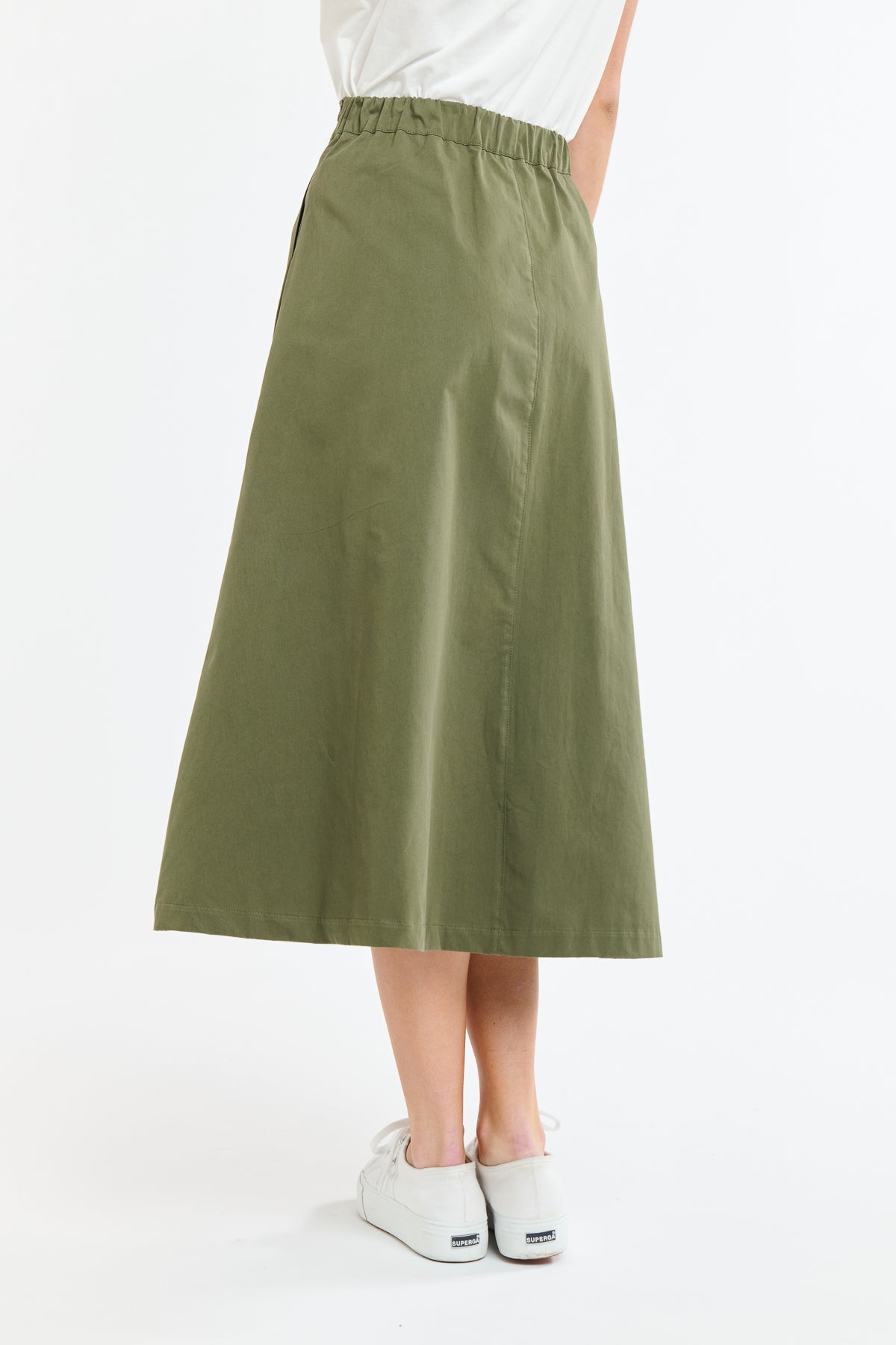 MELODY A-LINE SKIRT KHAKI