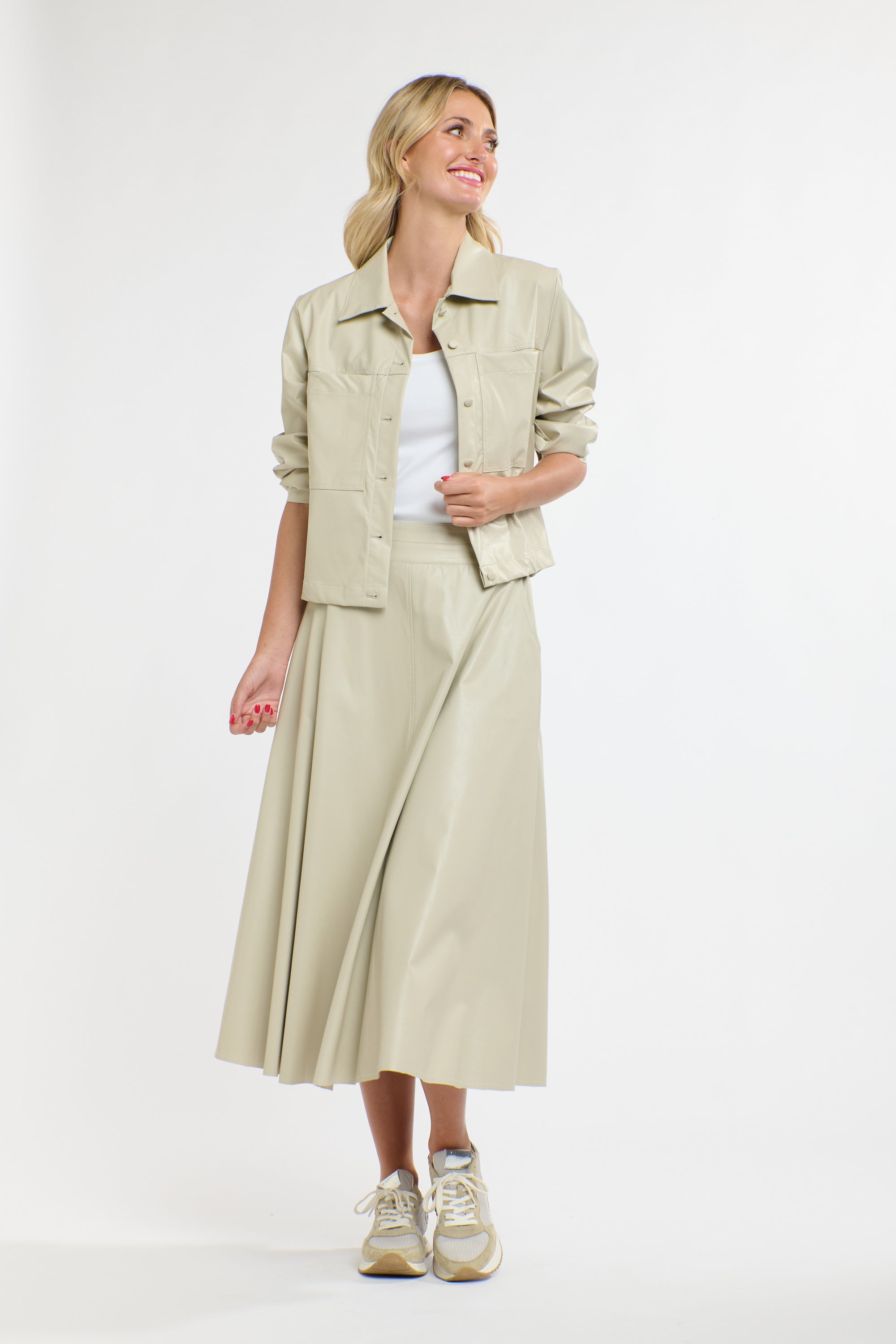 PU SHIRT PARCHMENT