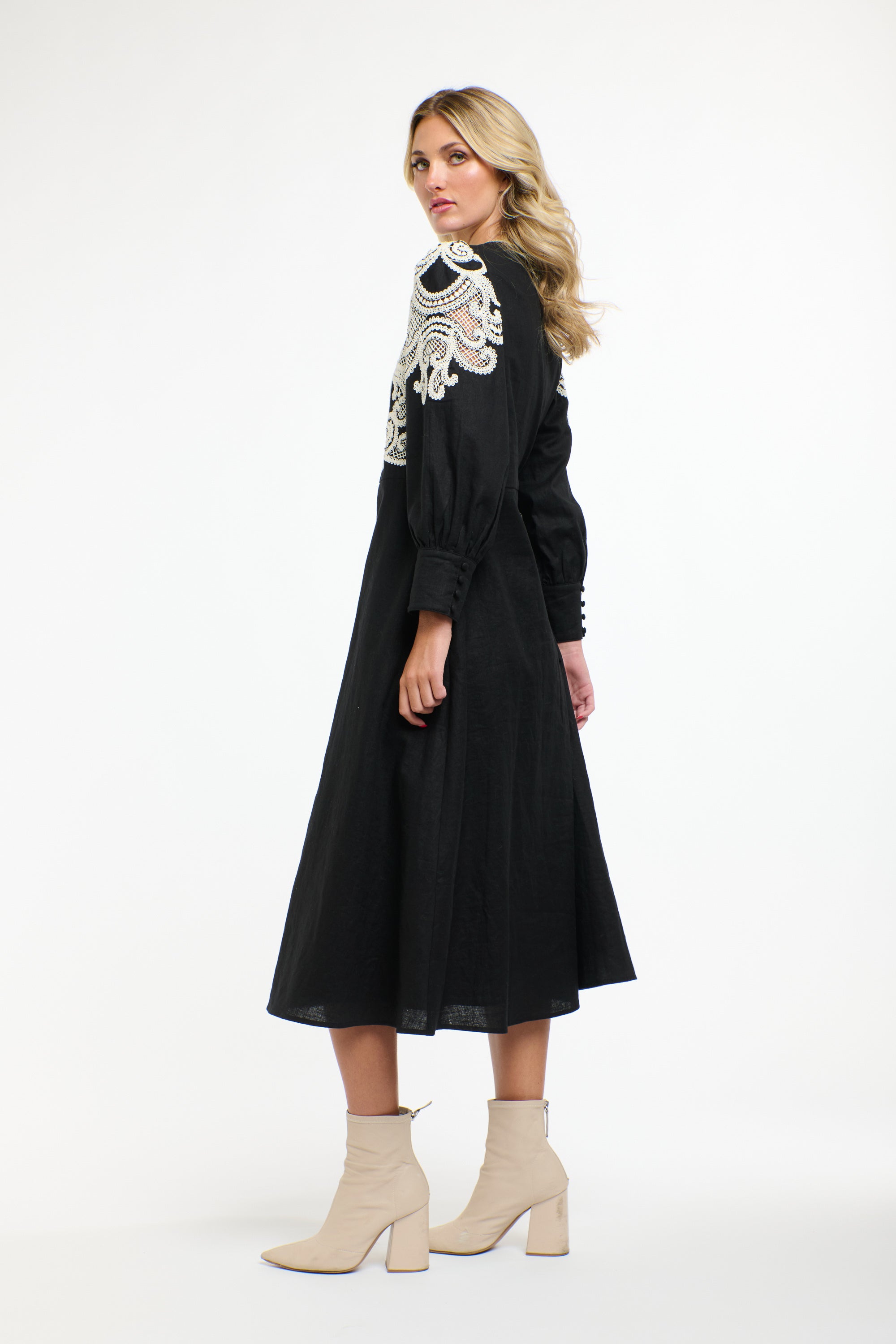 DANBURY DRESS BLACK SWAN