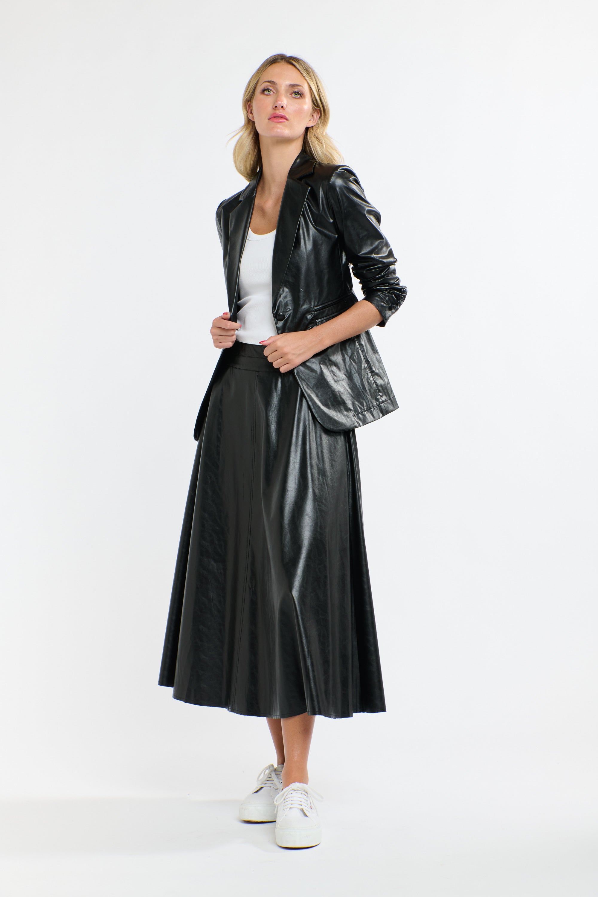 PU BLAZER BLACK