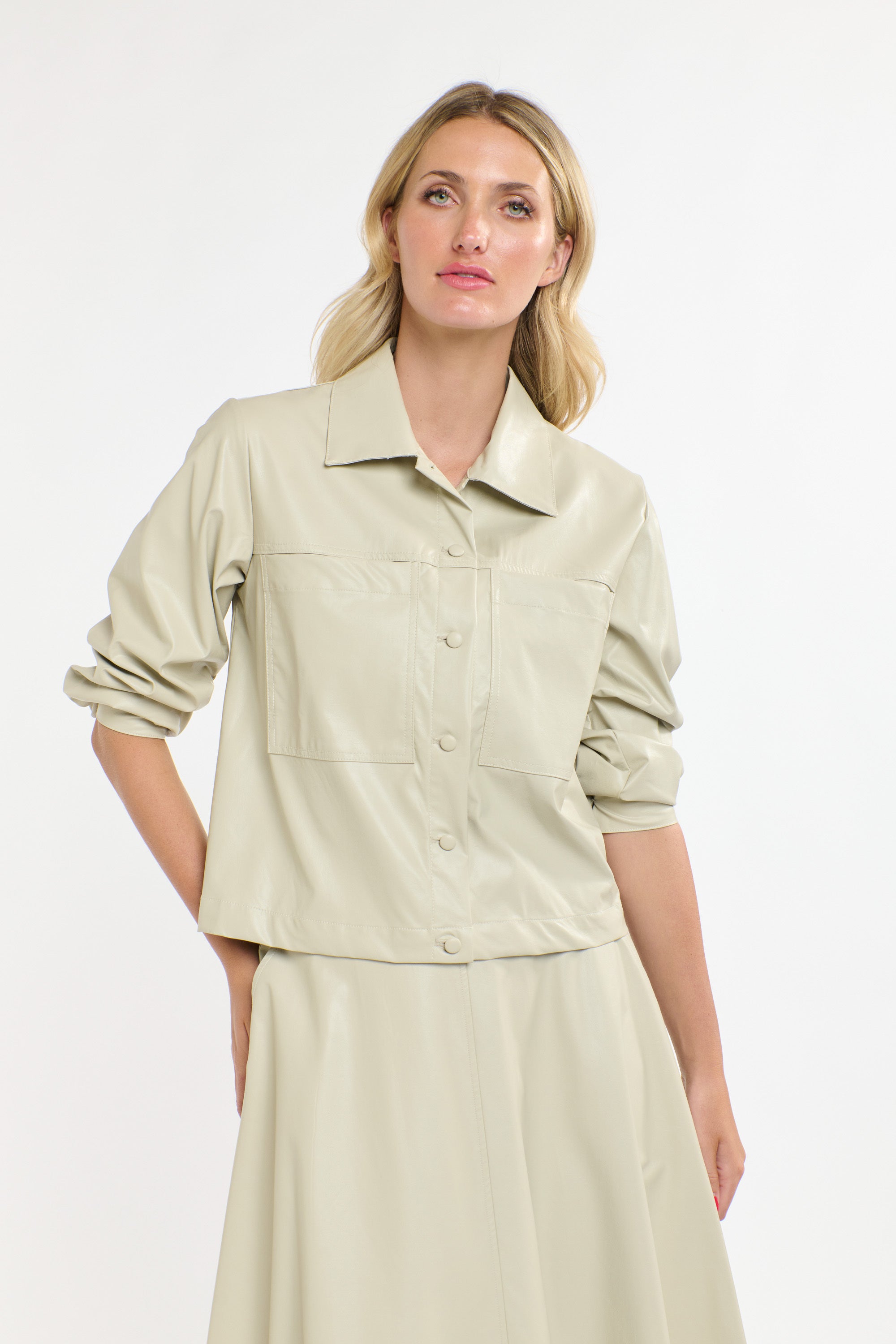 PU SHIRT PARCHMENT