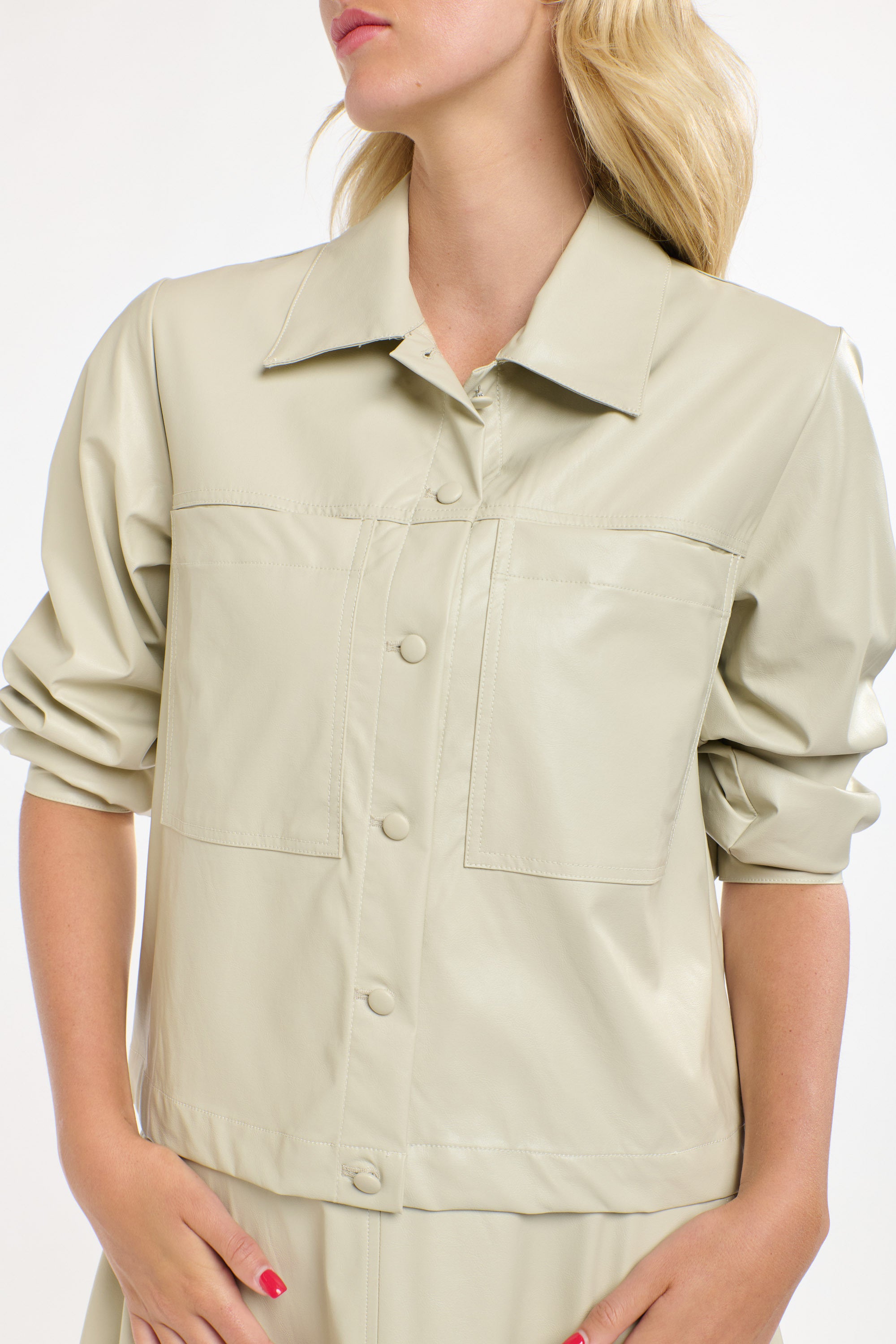 PU SHIRT PARCHMENT