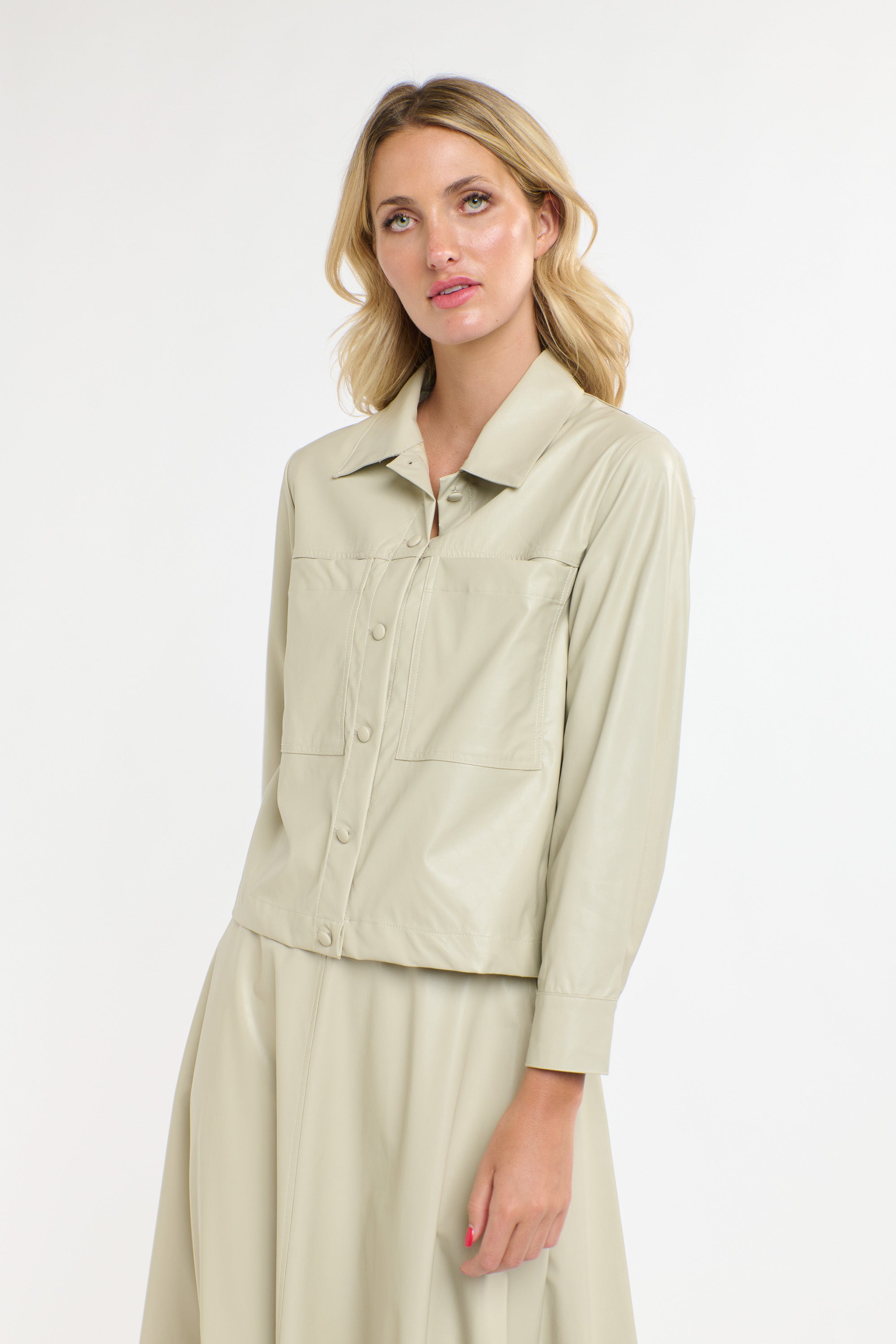 PU SHIRT PARCHMENT