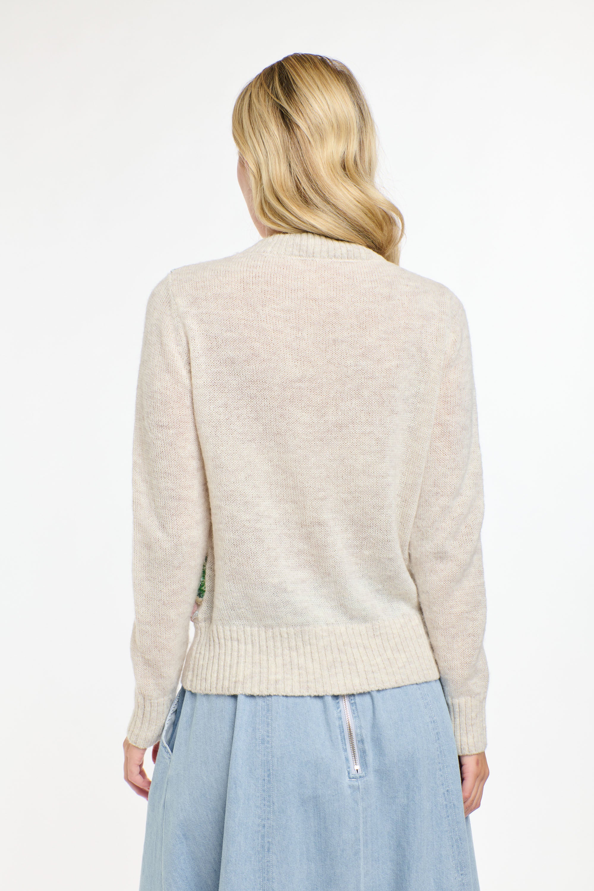 LOLA NATURAL SEQUIN KNIT