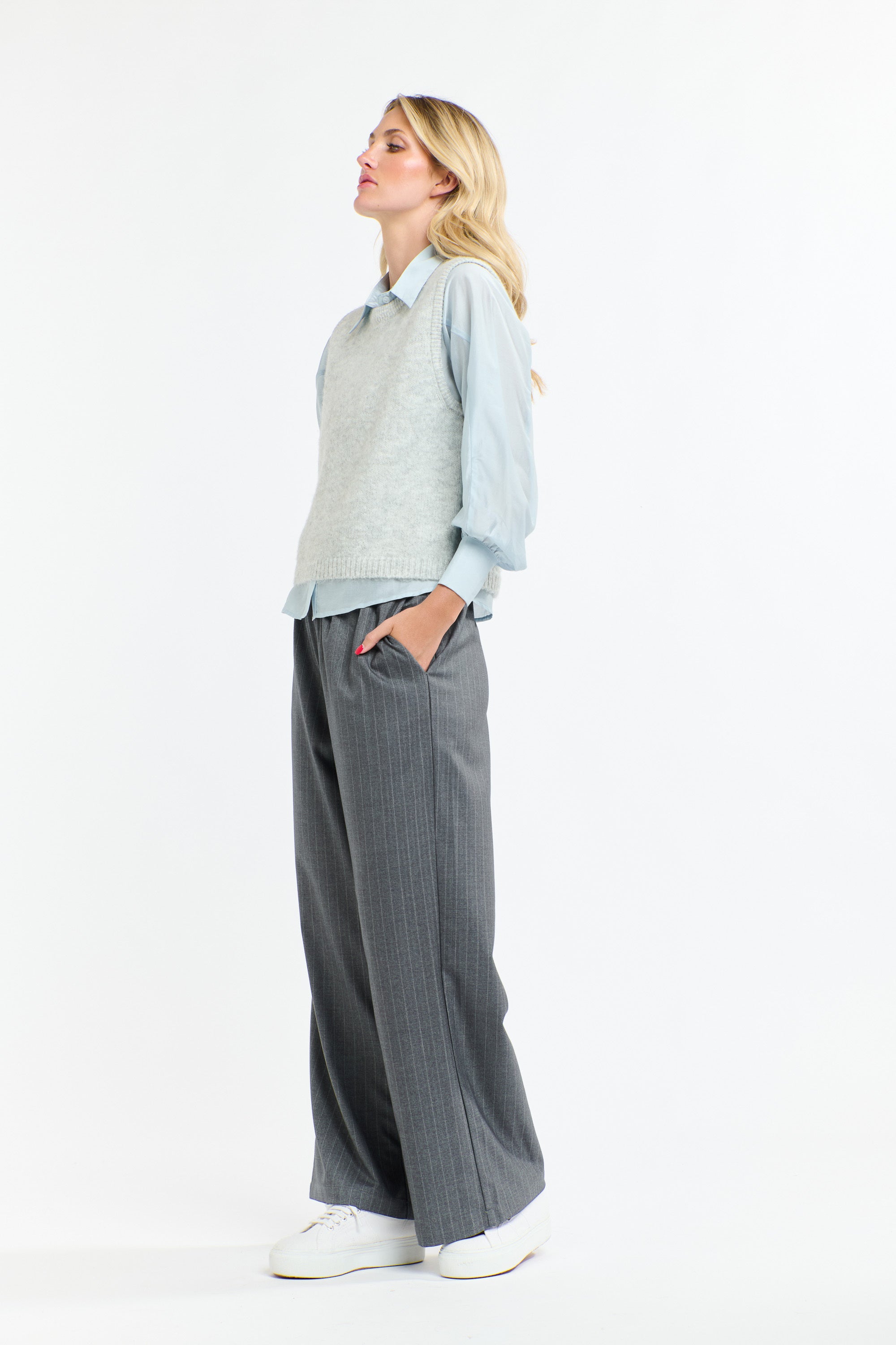 ANNABEL TENCEL SHIRT PROVENCE BLUE