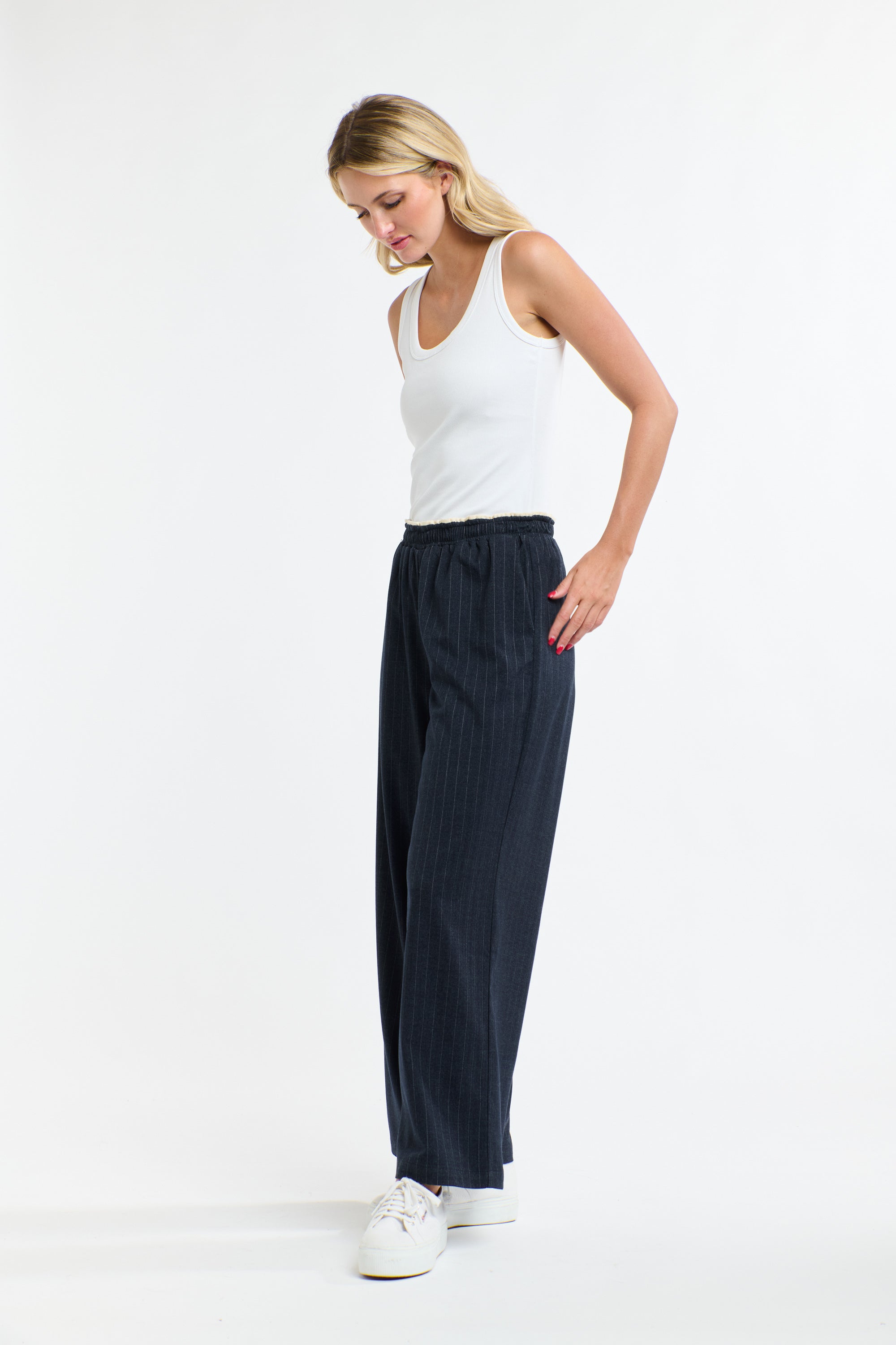 PINSTRIPE PANT DIPLOMATIC DENIM