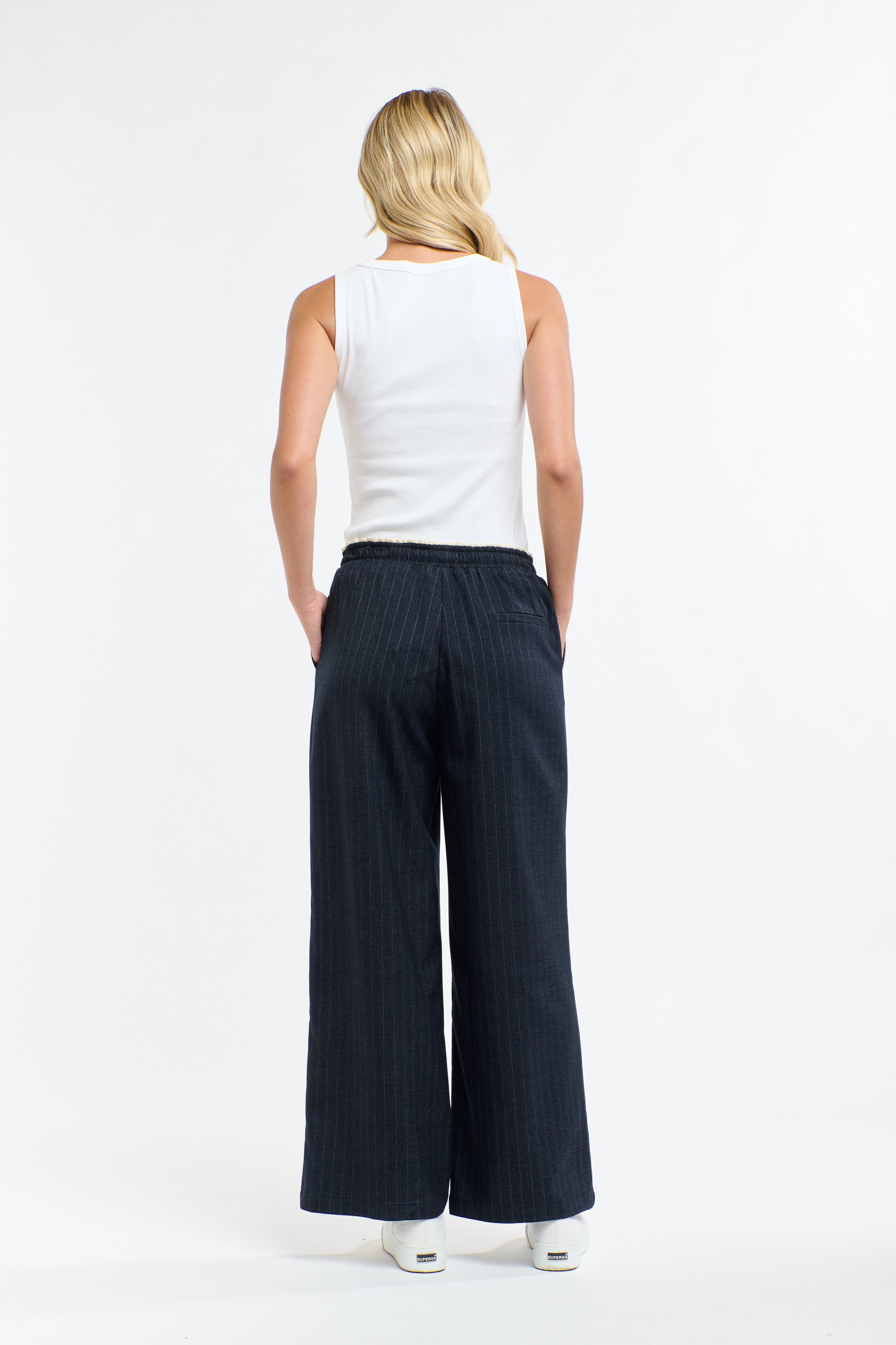 PINSTRIPE PANT DIPLOMATIC DENIM