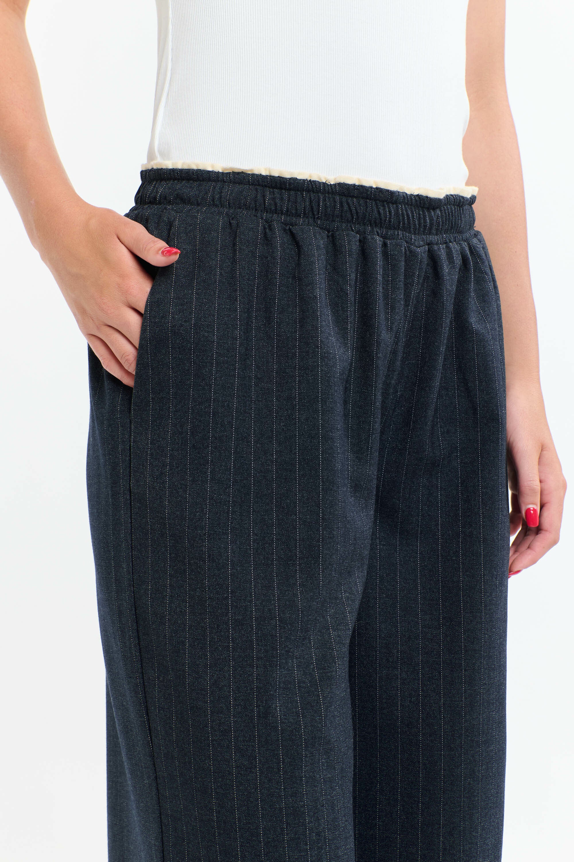 PINSTRIPE PANT DIPLOMATIC DENIM