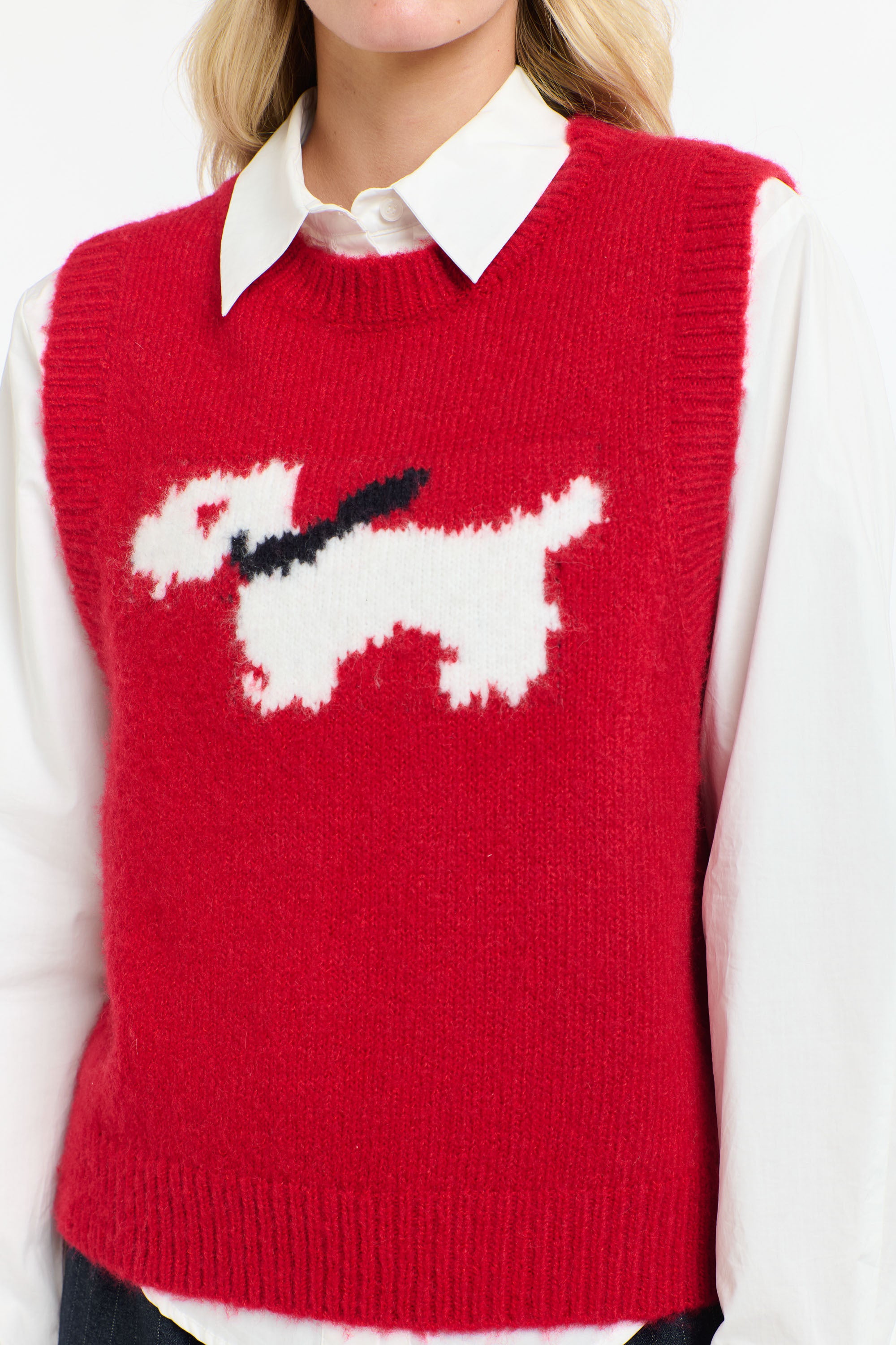 SCOTTY DOG VEST RED