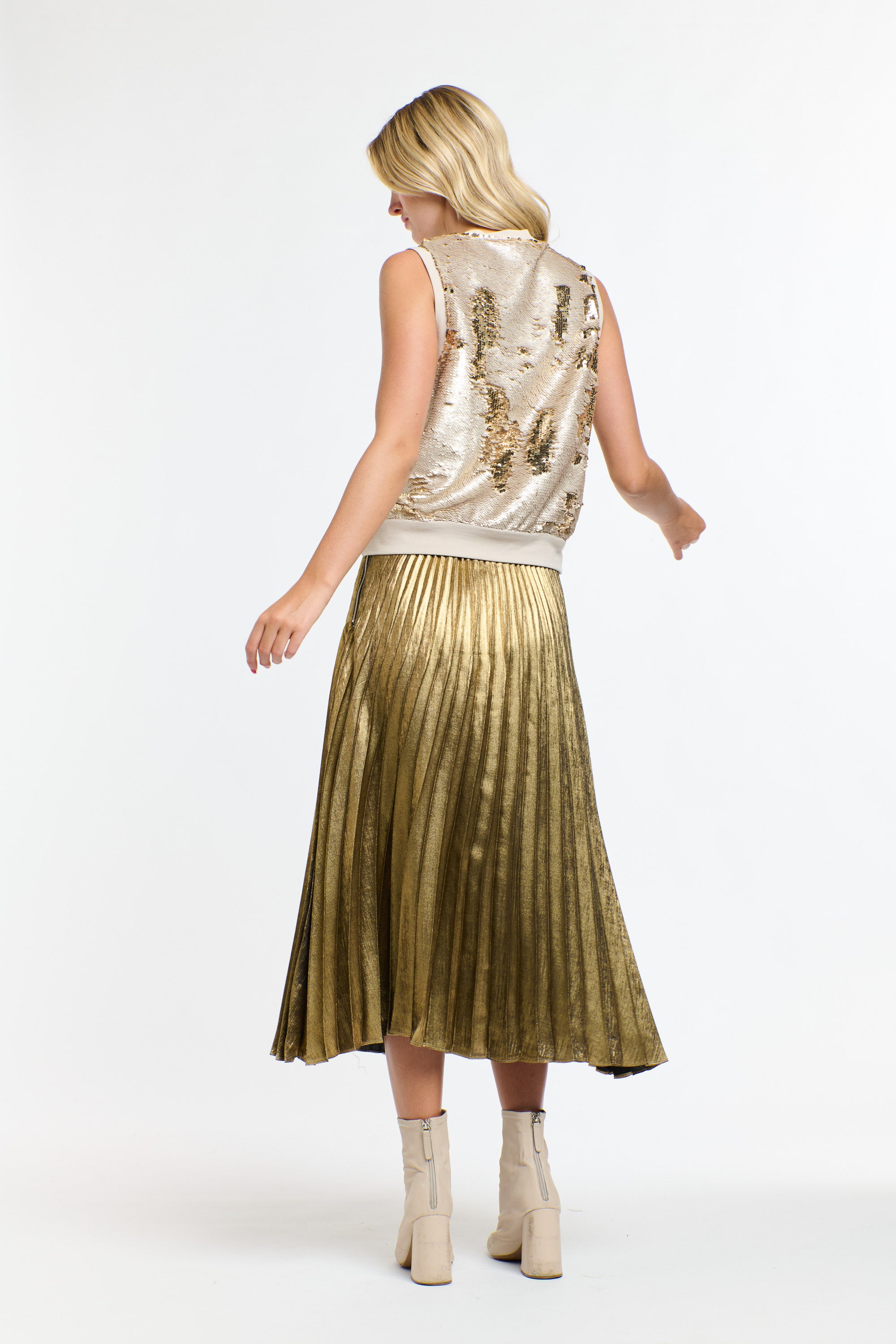 METALLIC SKIRT FOOL'S GOLD