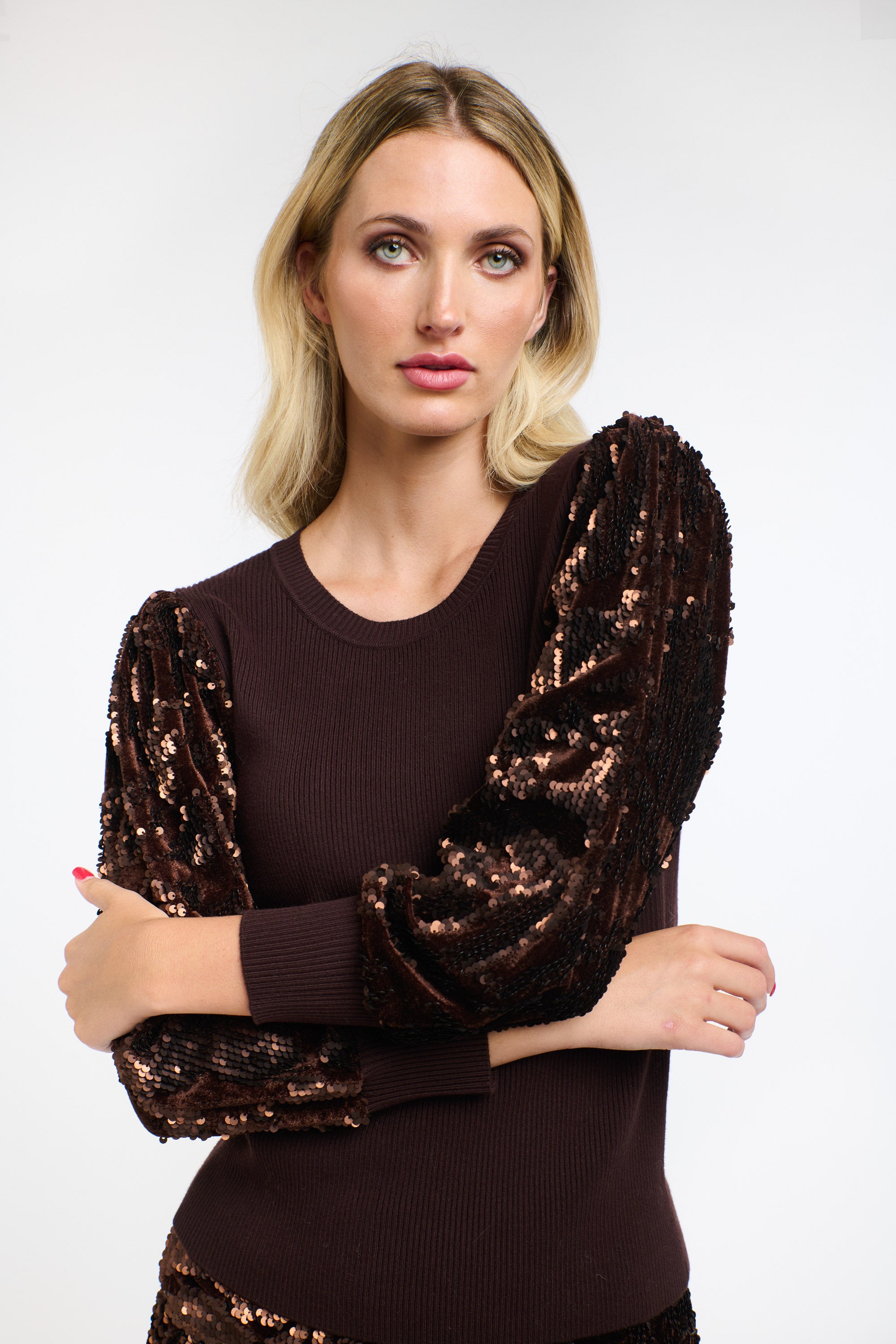 DATE NIGHT TOP COPPER