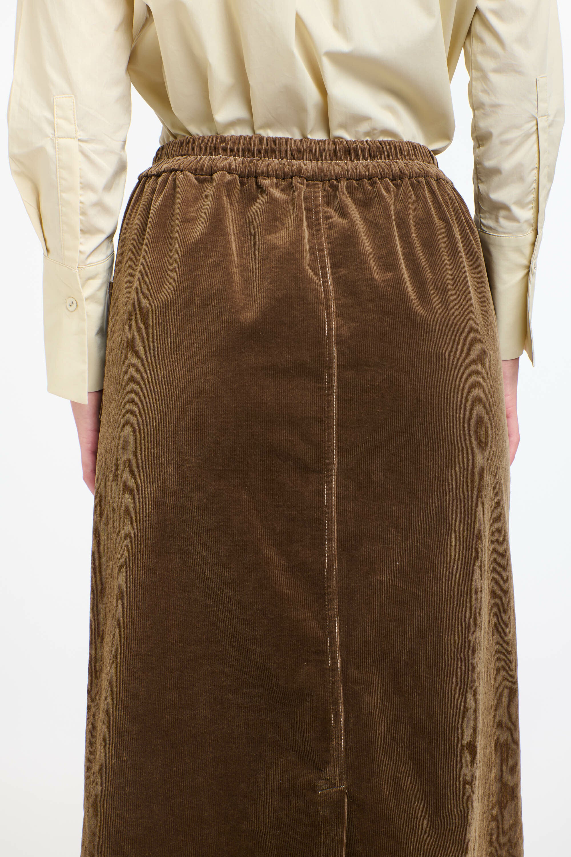 BONNIE CORD SKIRT BRANDY