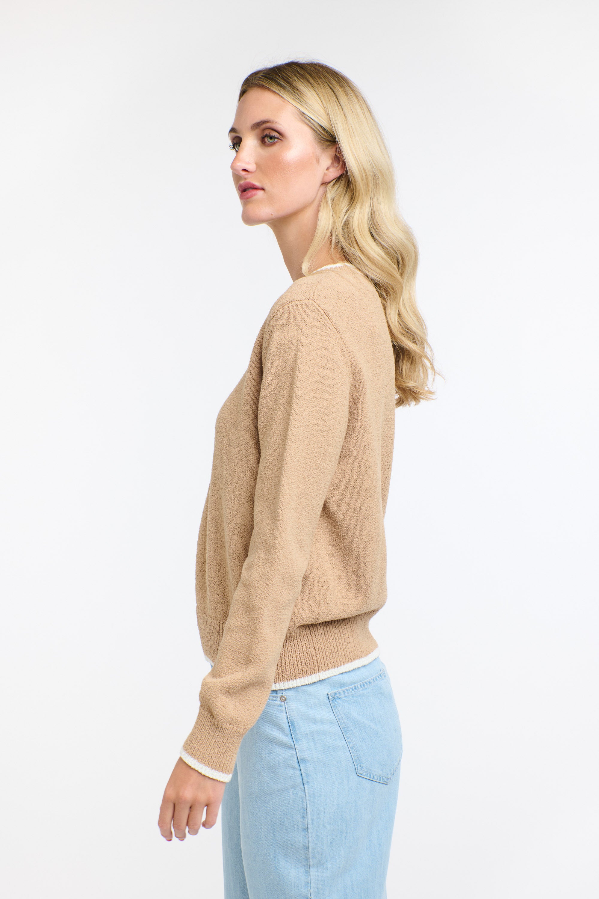 BAKER BOUCLE KNIT BISCUIT