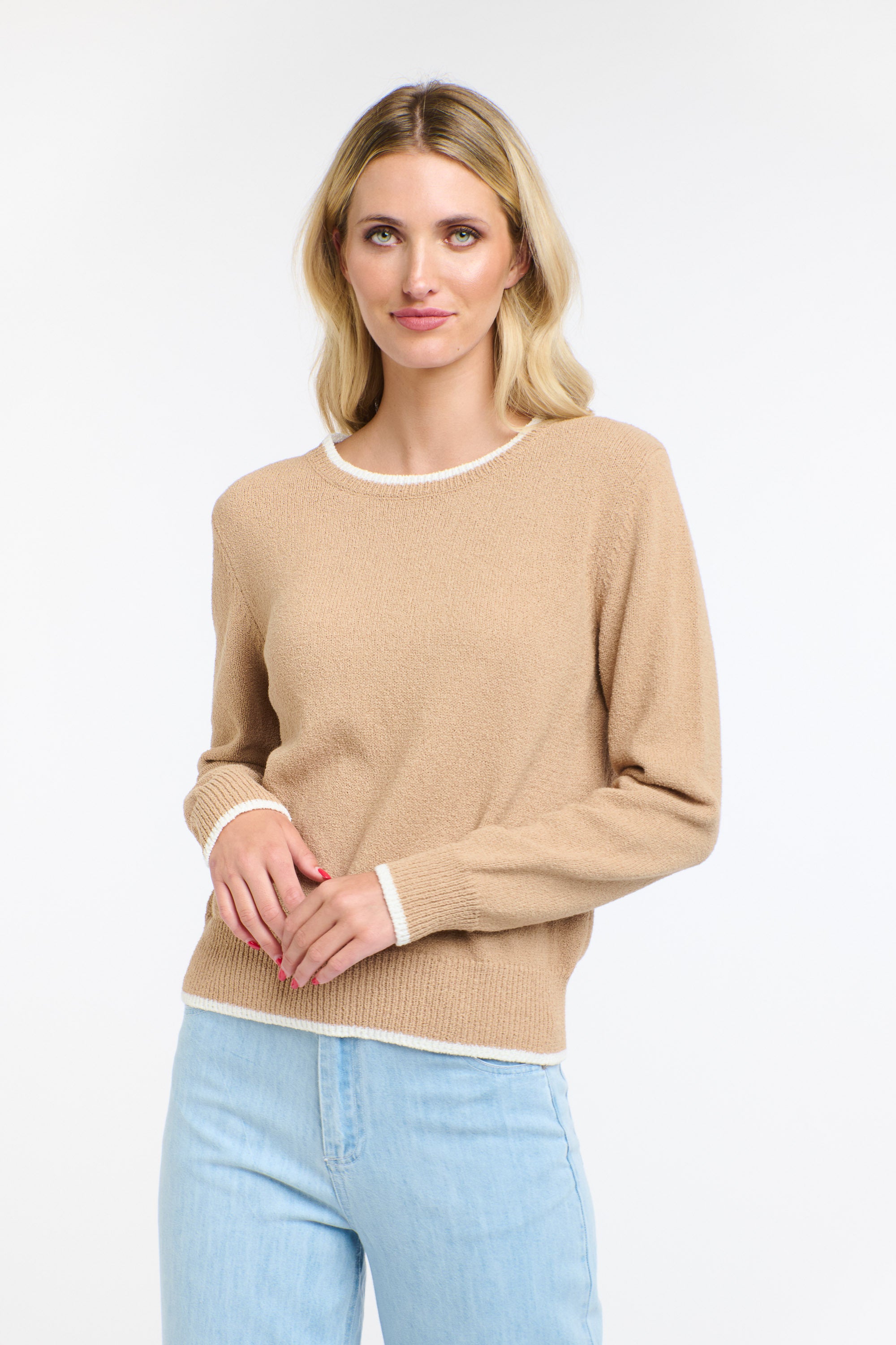 BAKER BOUCLE KNIT BISCUIT