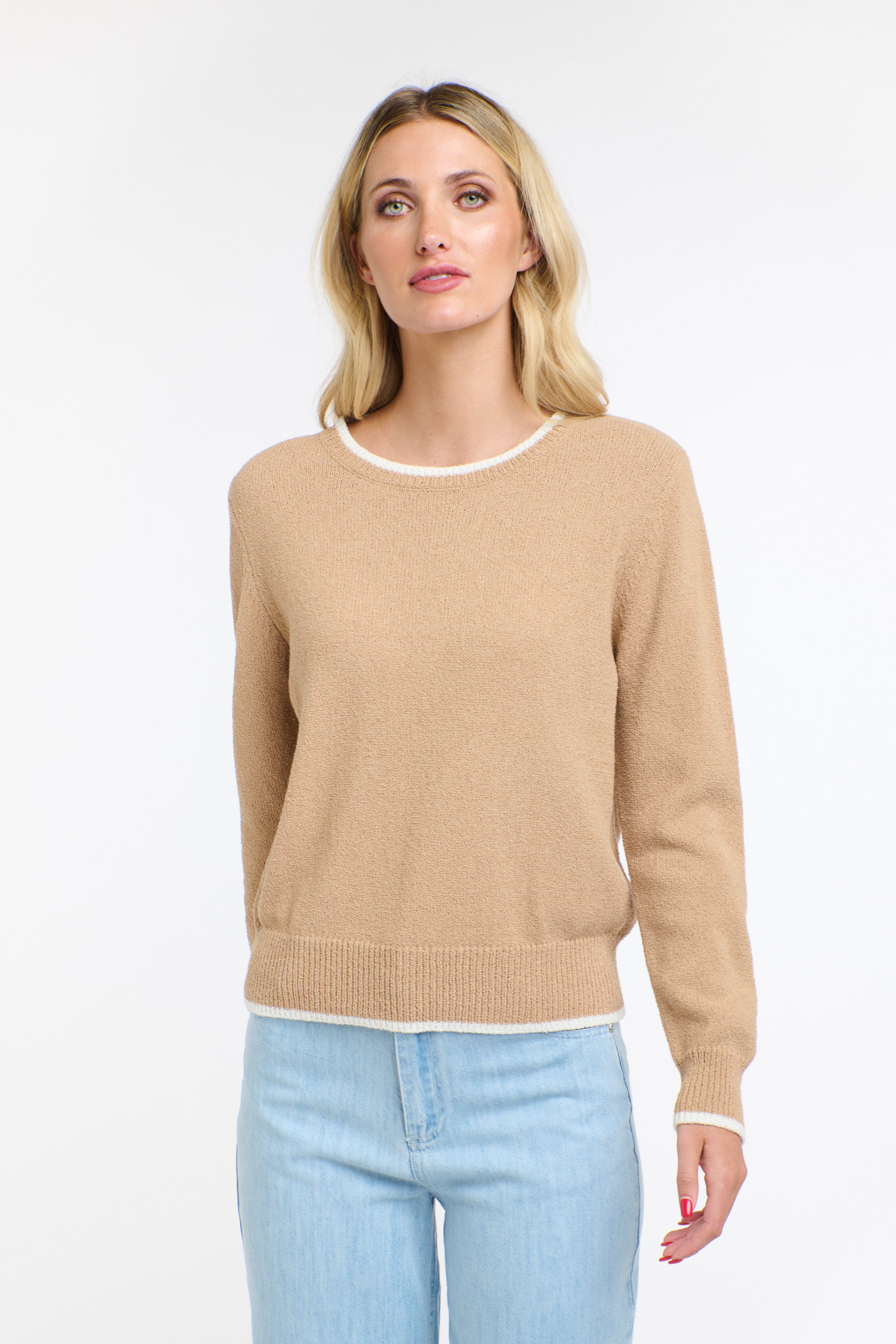 BAKER BOUCLE KNIT BISCUIT