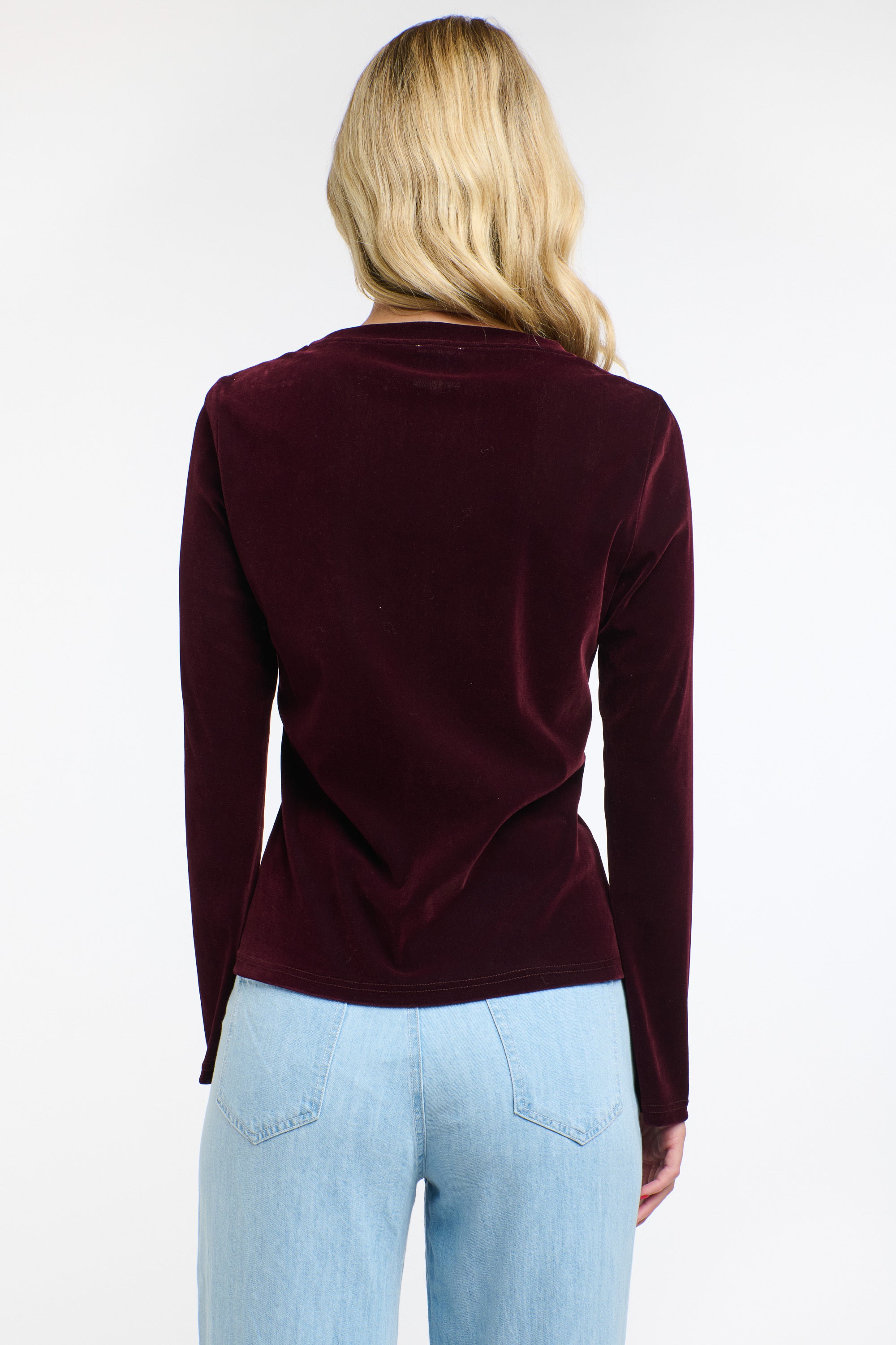 VELVET UNDERGROUND TOP BURGUNDY