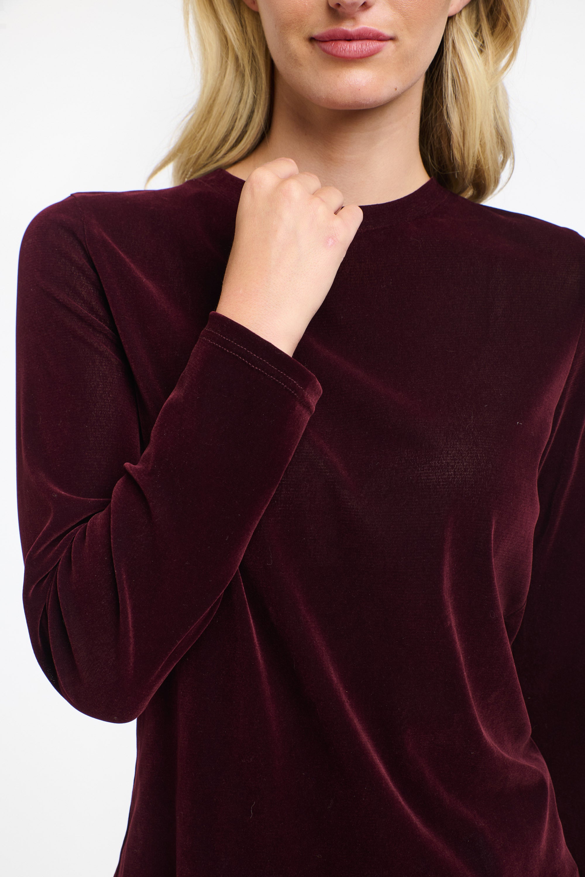 VELVET UNDERGROUND TOP BURGUNDY
