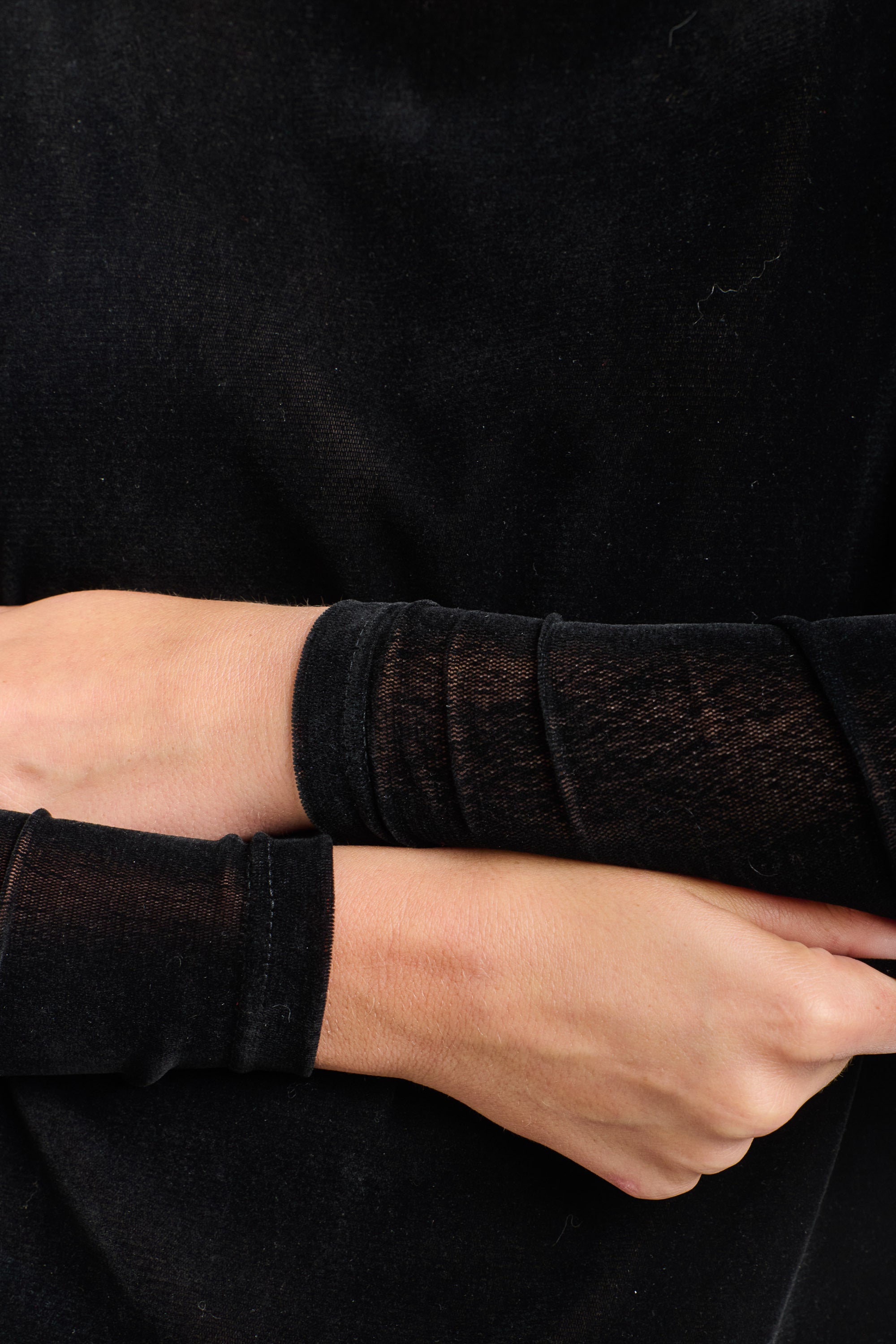 VELVET UNDERGROUND TOP BLACK