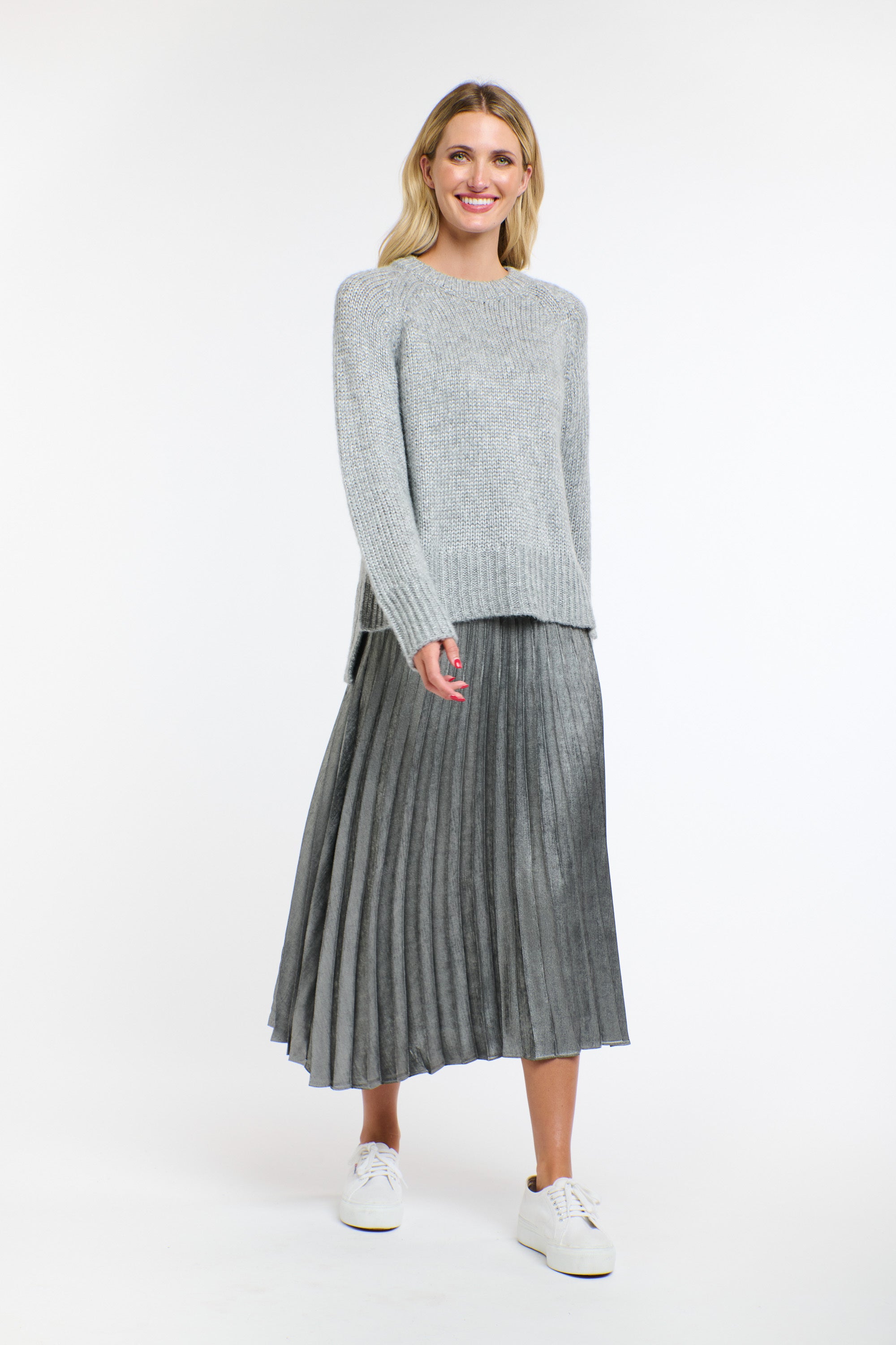 CLEO LUREX KNIT SILVER