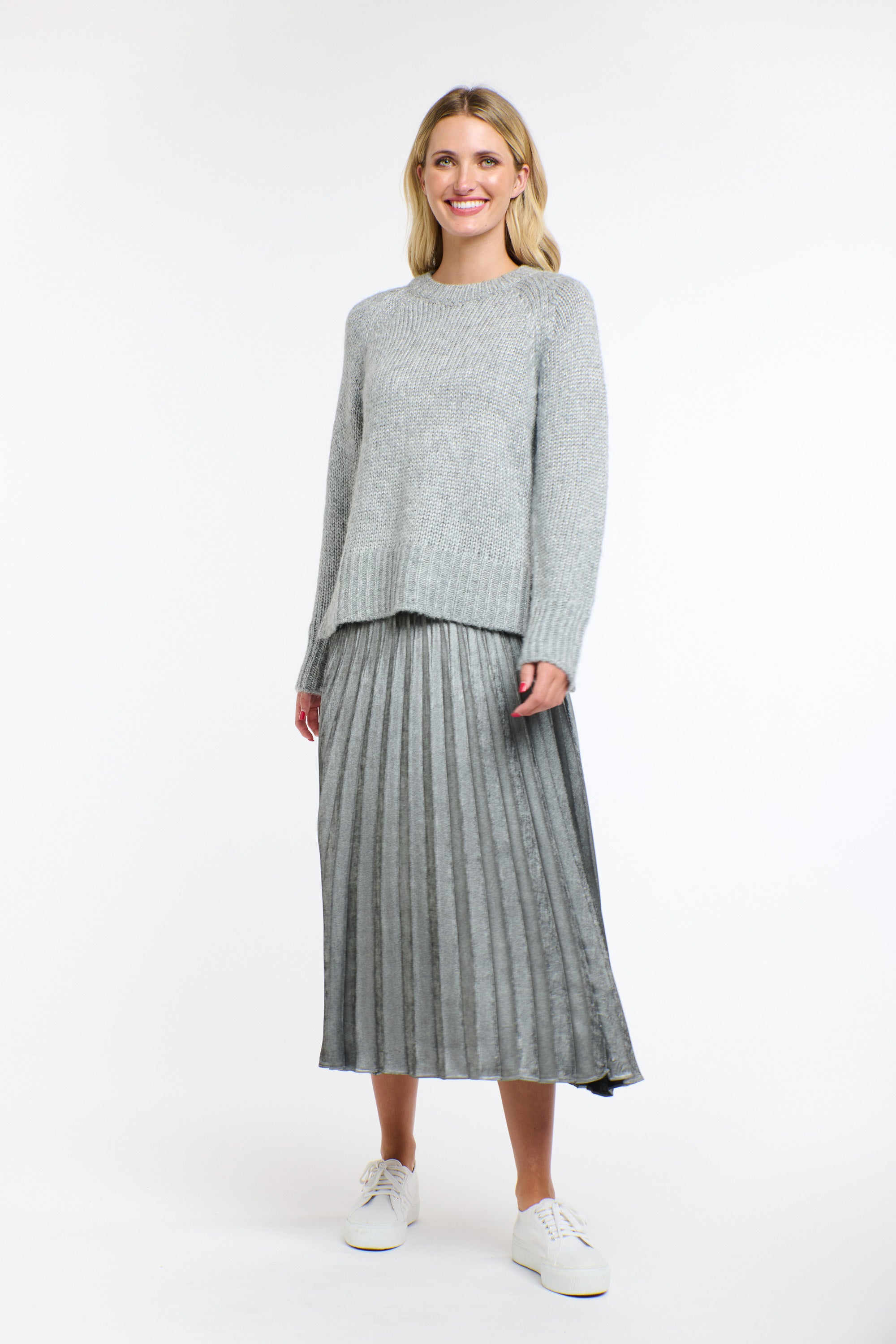 CLEO LUREX KNIT SILVER