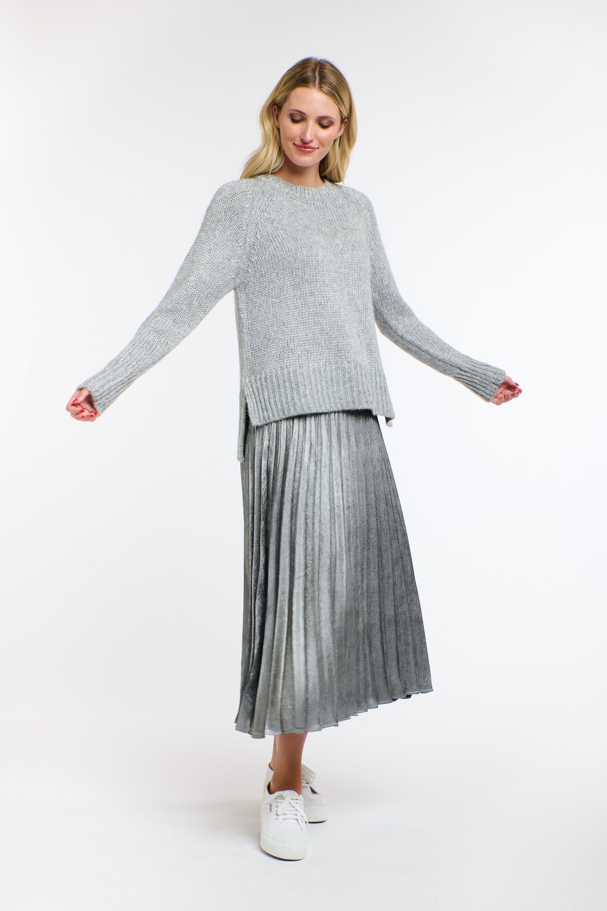 CLEO LUREX KNIT SILVER