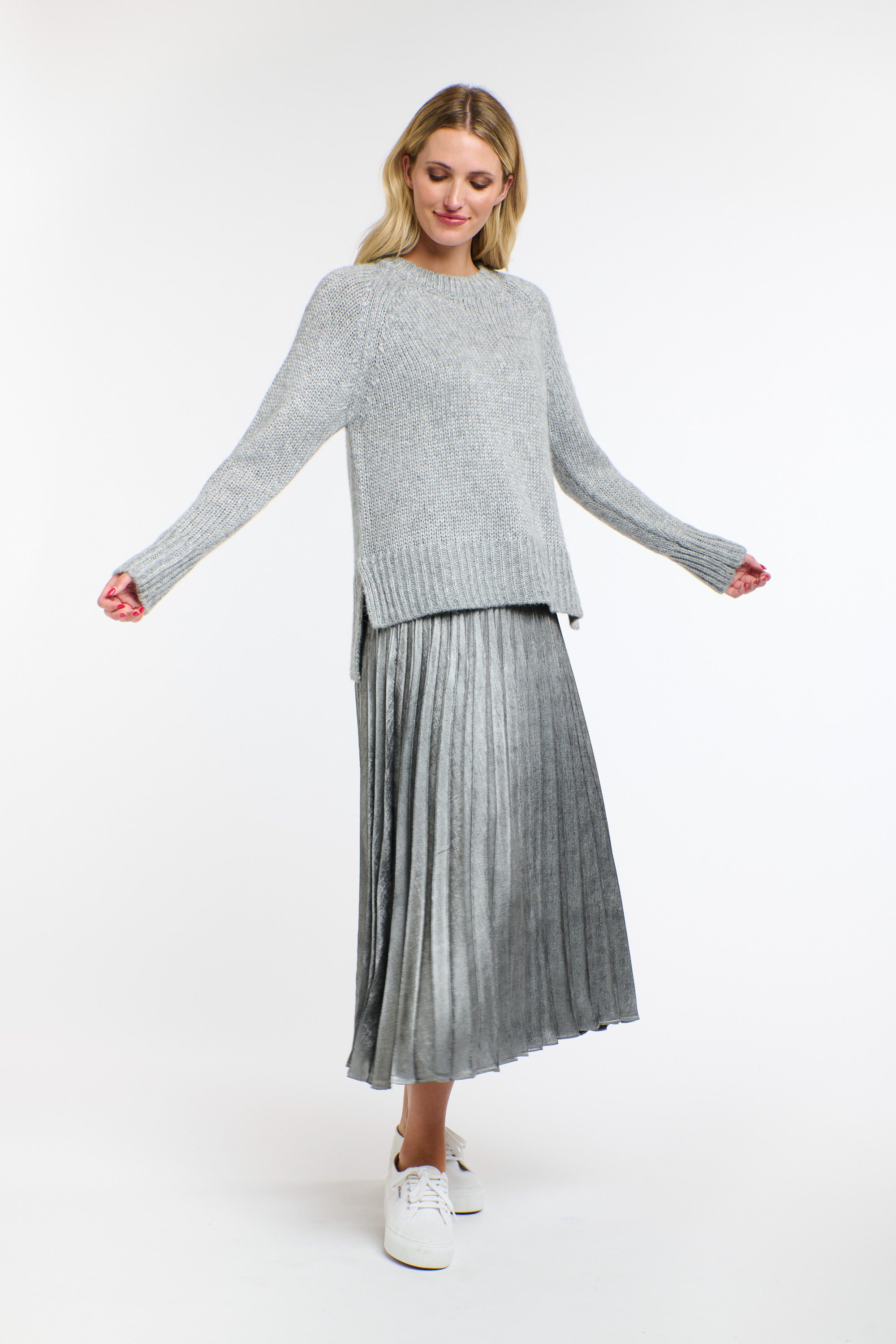 CLEO LUREX KNIT SILVER
