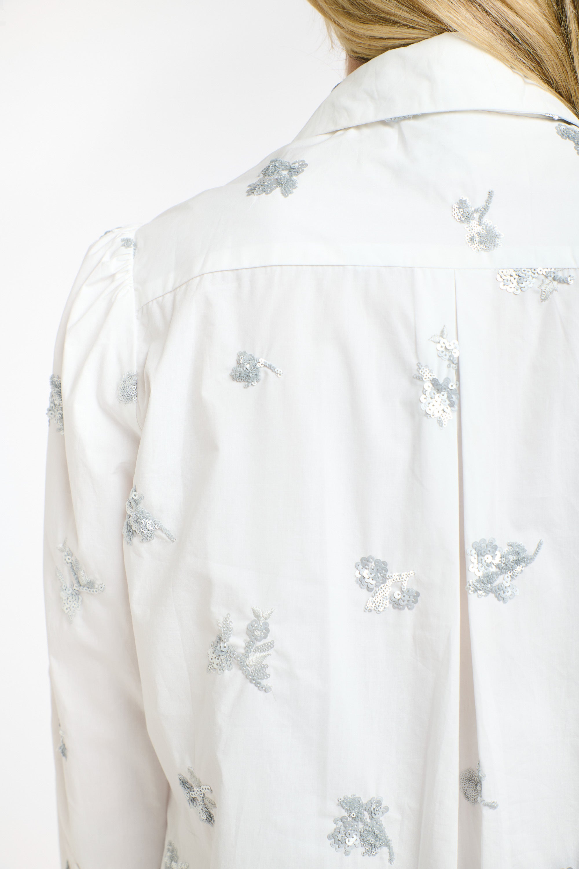 PENELOPE SEQUINS SHIRT WHITE