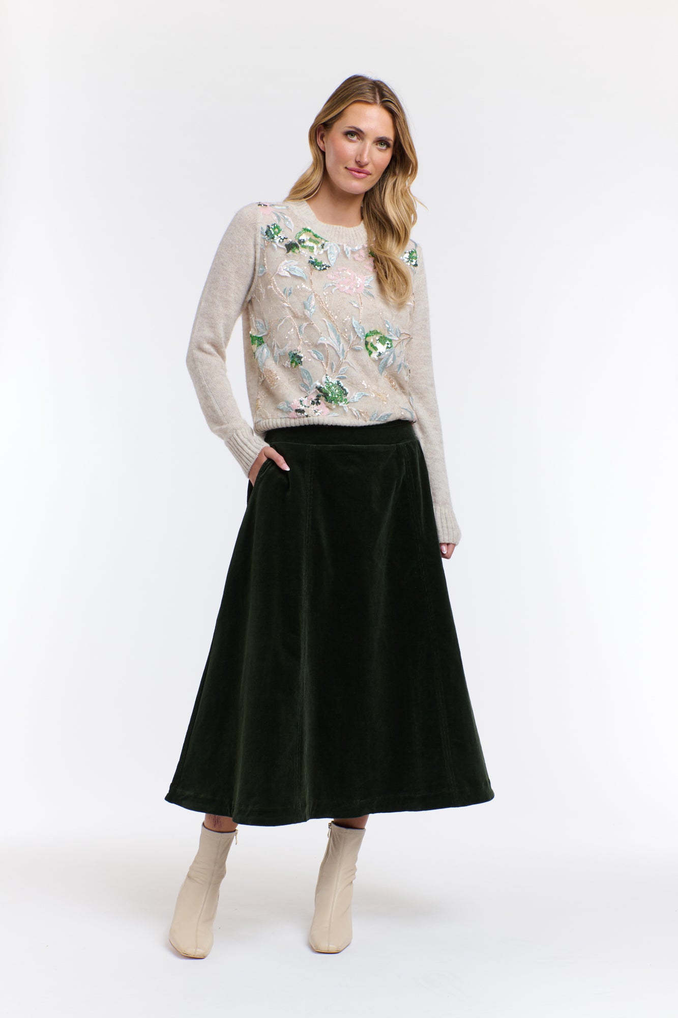 LOLA NATURAL SEQUIN KNIT