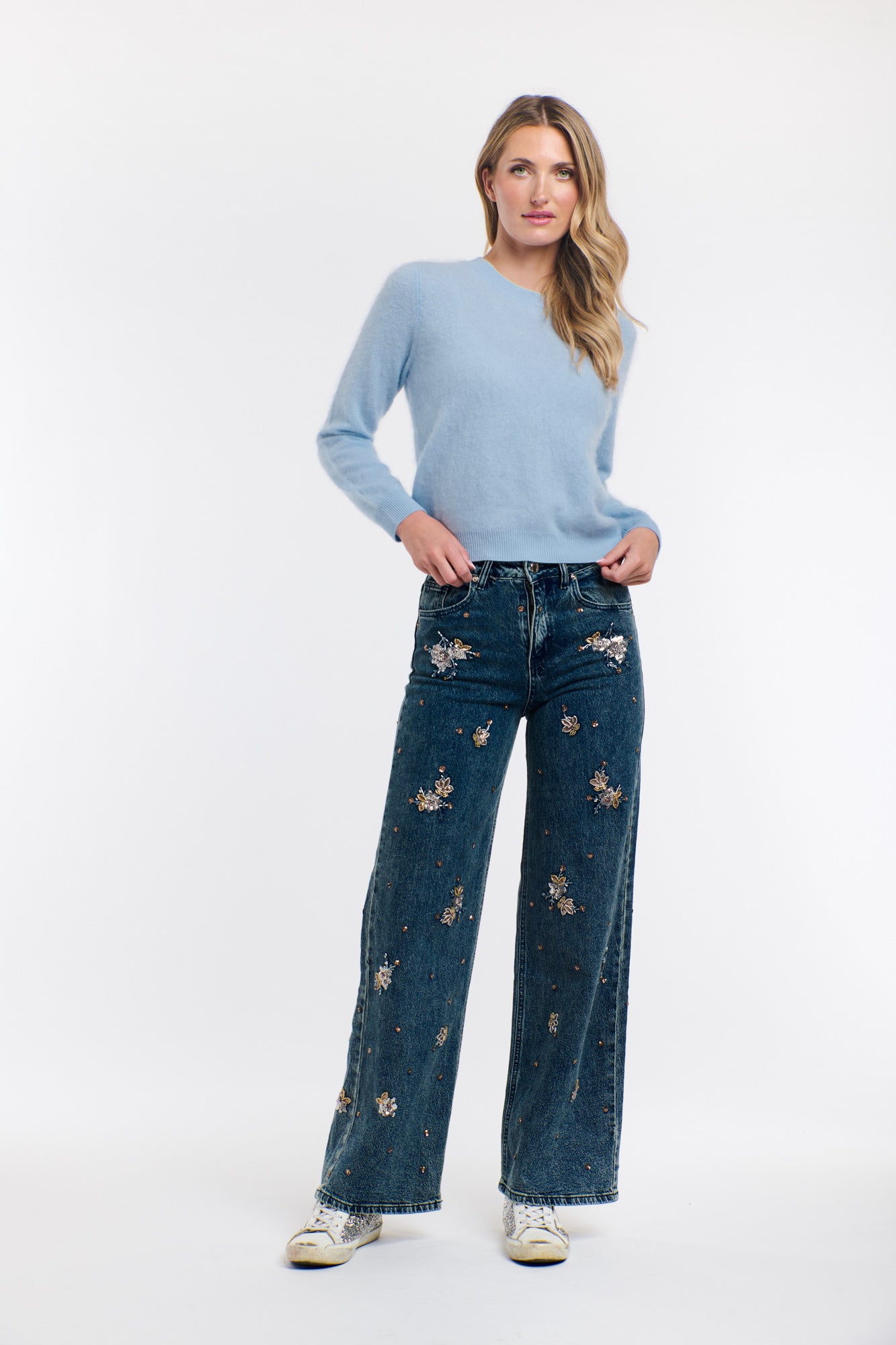 PEARL EMBROIDERED JEAN