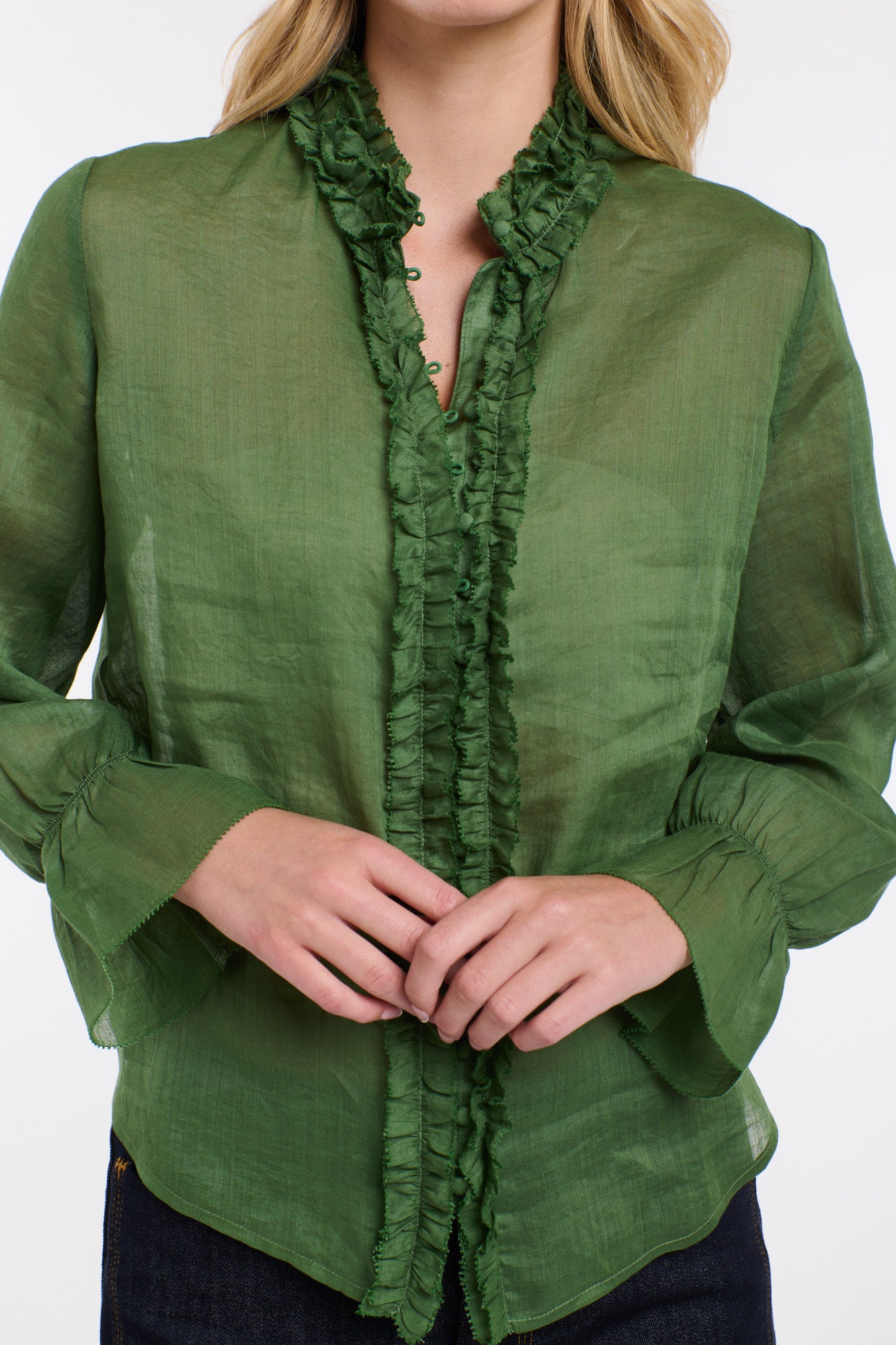 VANESSA FRILL SHIRT
