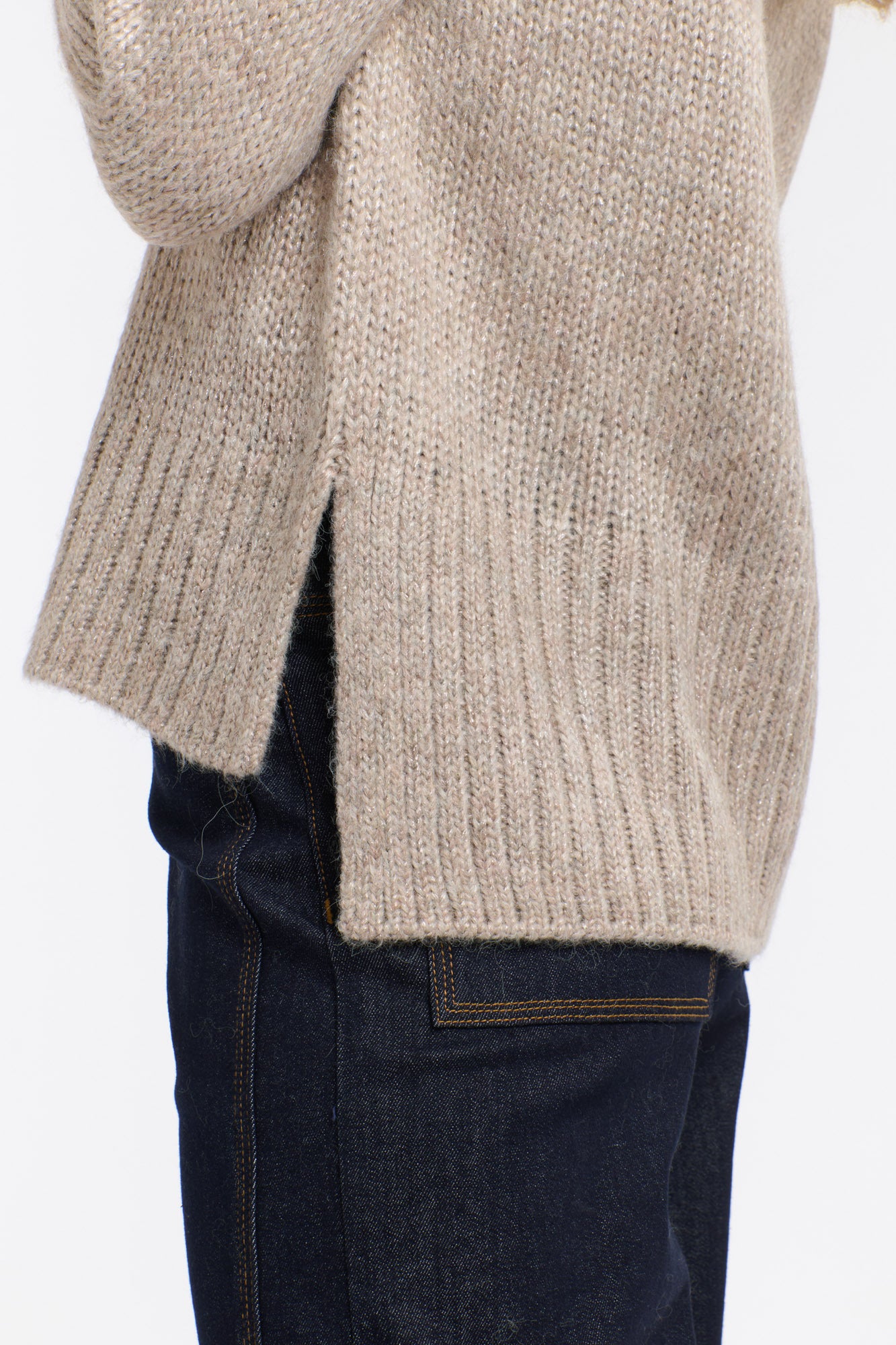 CLEO CHAMPAGNE LUREX KNIT