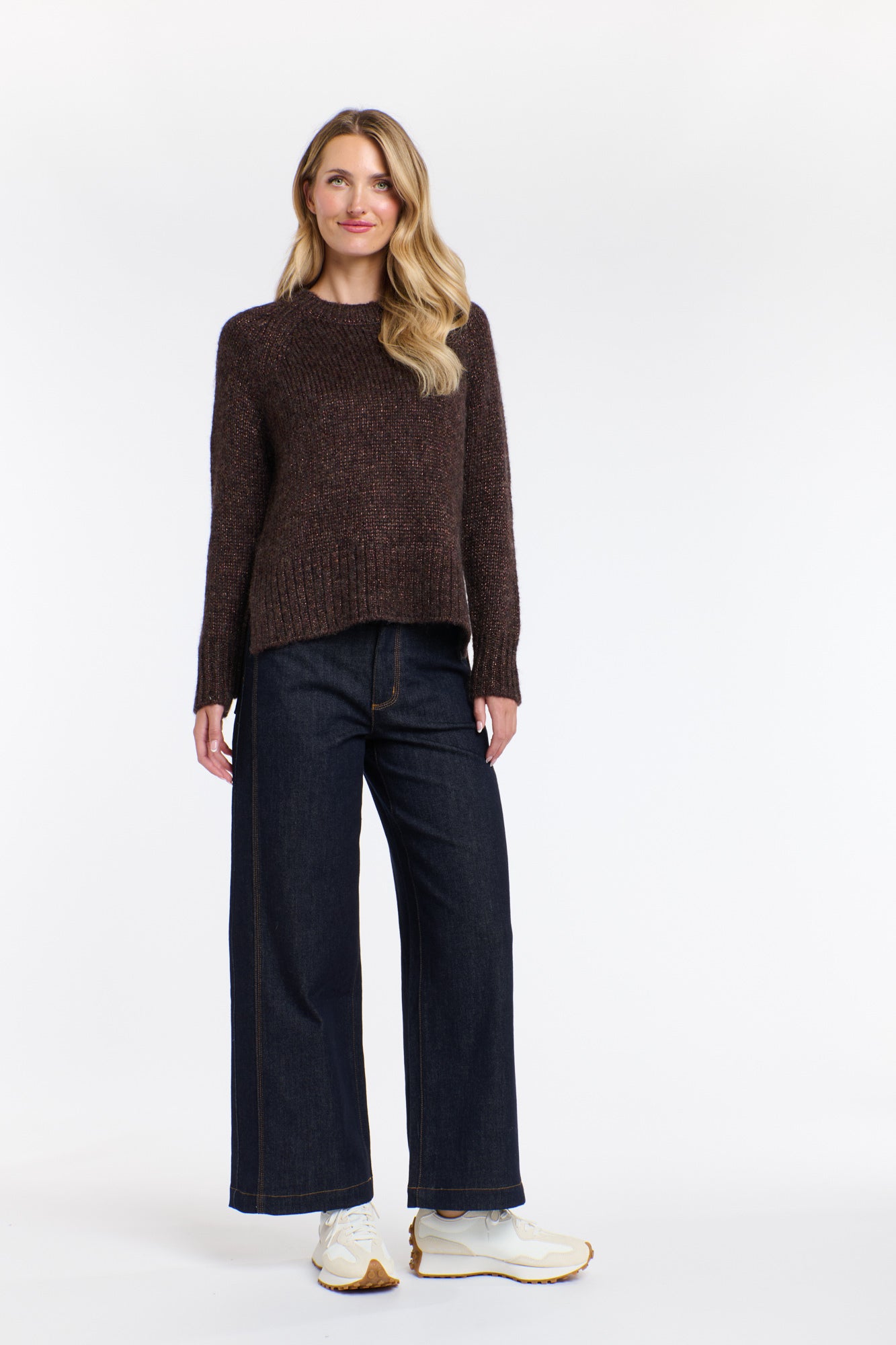 CLEO LUREX KNIT ESPRESSO