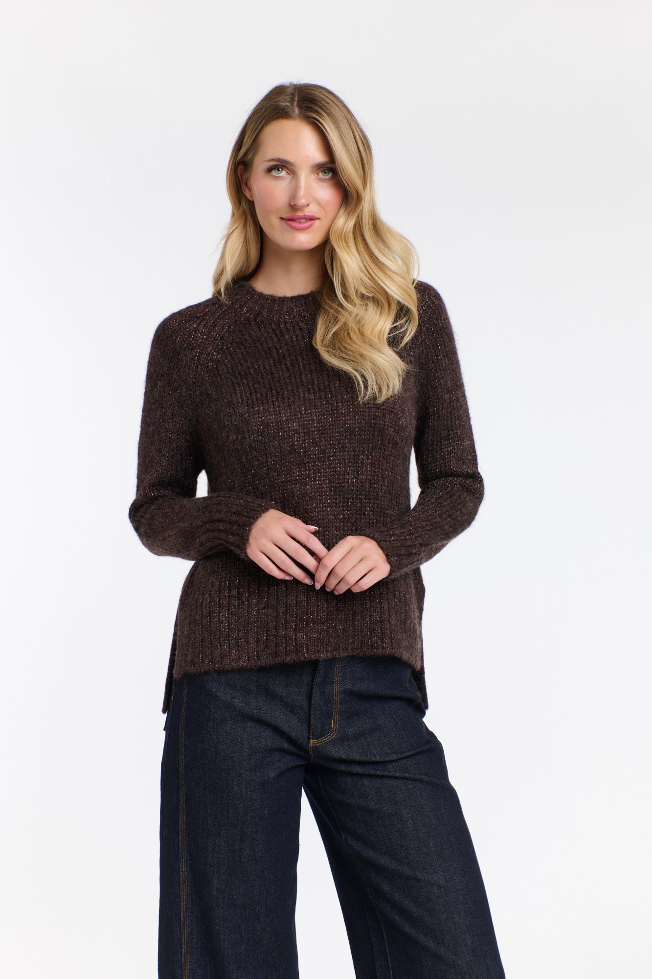 CLEO LUREX KNIT ESPRESSO