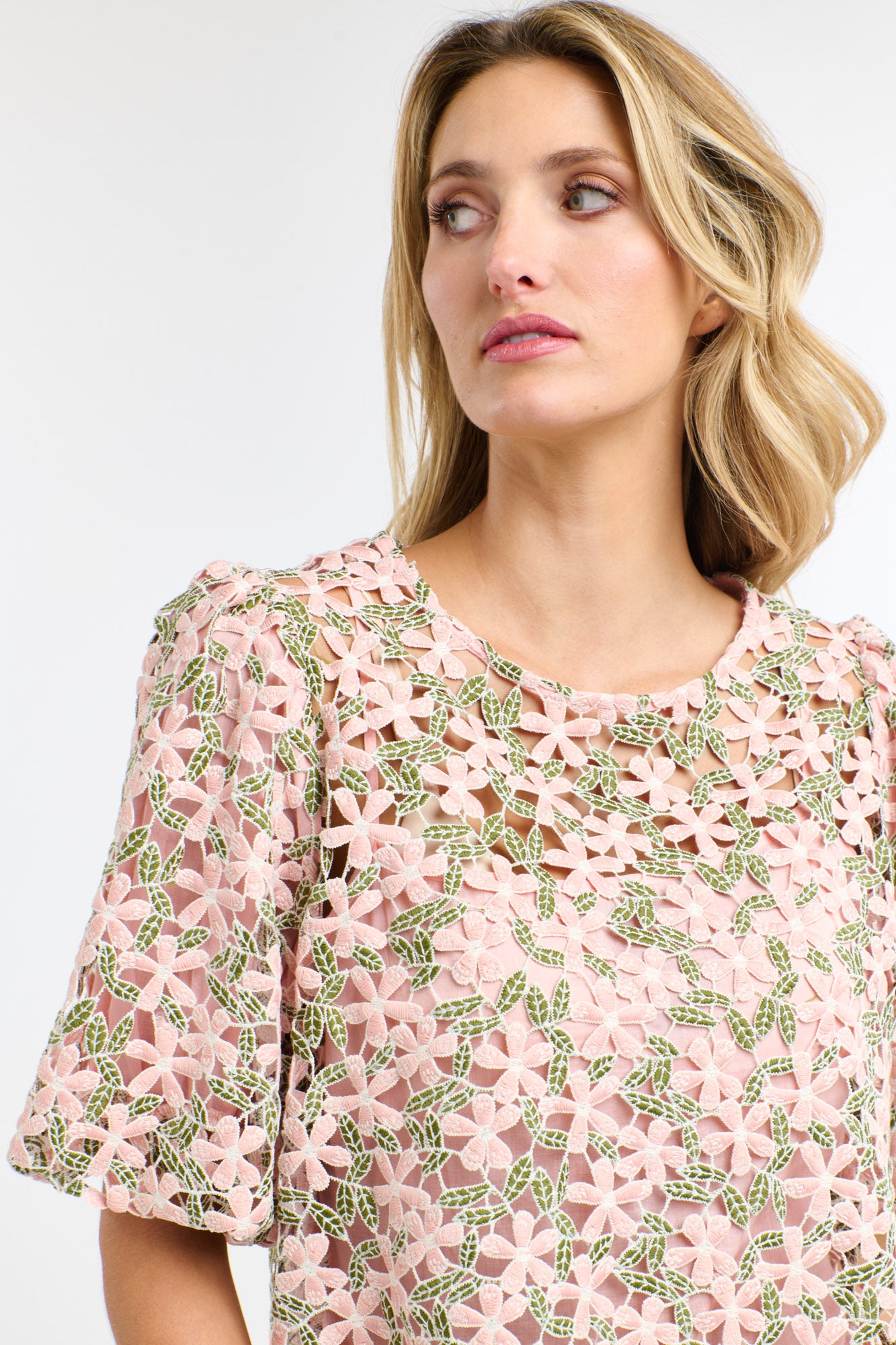 SECRET GARDEN TOP BLUSH FLORAL