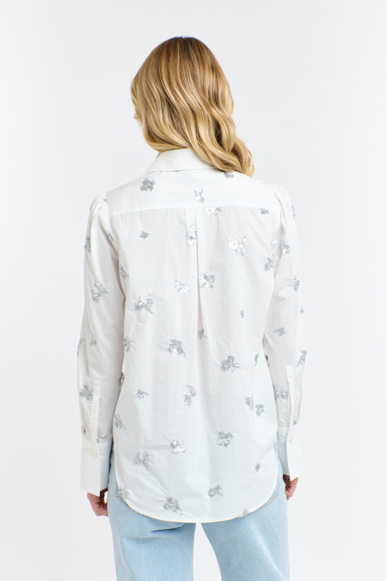 PENELOPE SEQUINS SHIRT WHITE