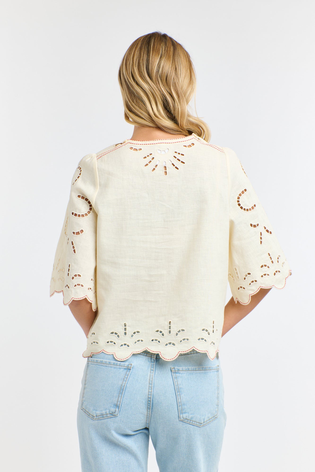 ANNIE EMBROIDERED TOP